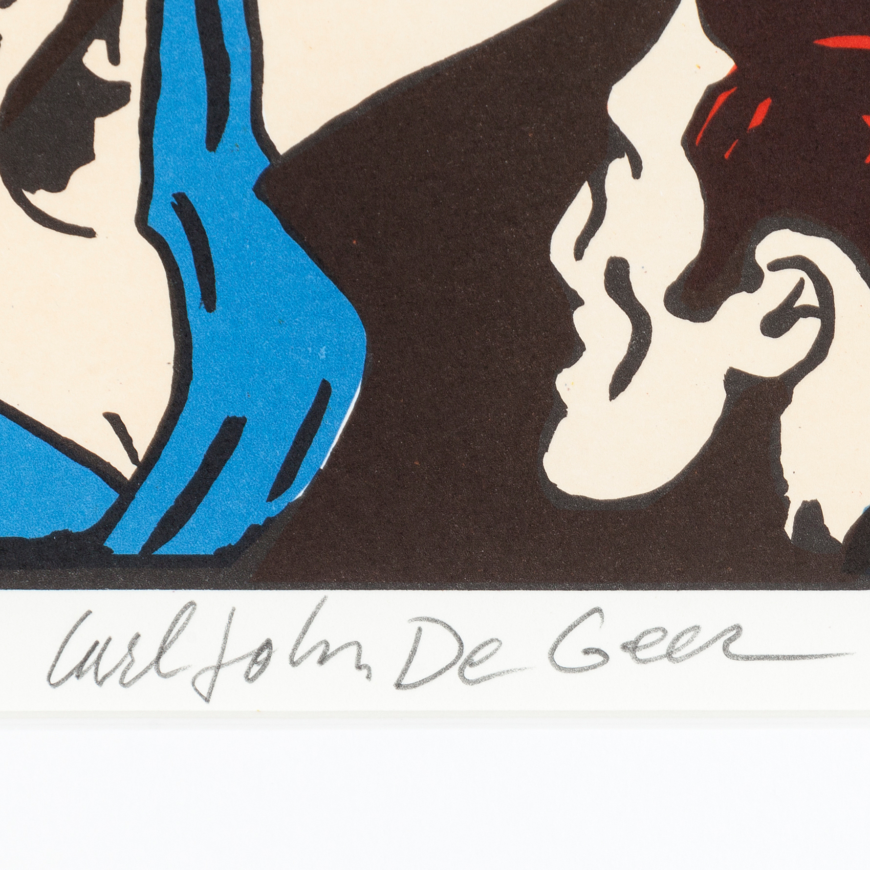 CARL JOHAN DE GEER, färglitografi, signerad och numrerad 114/290 ...