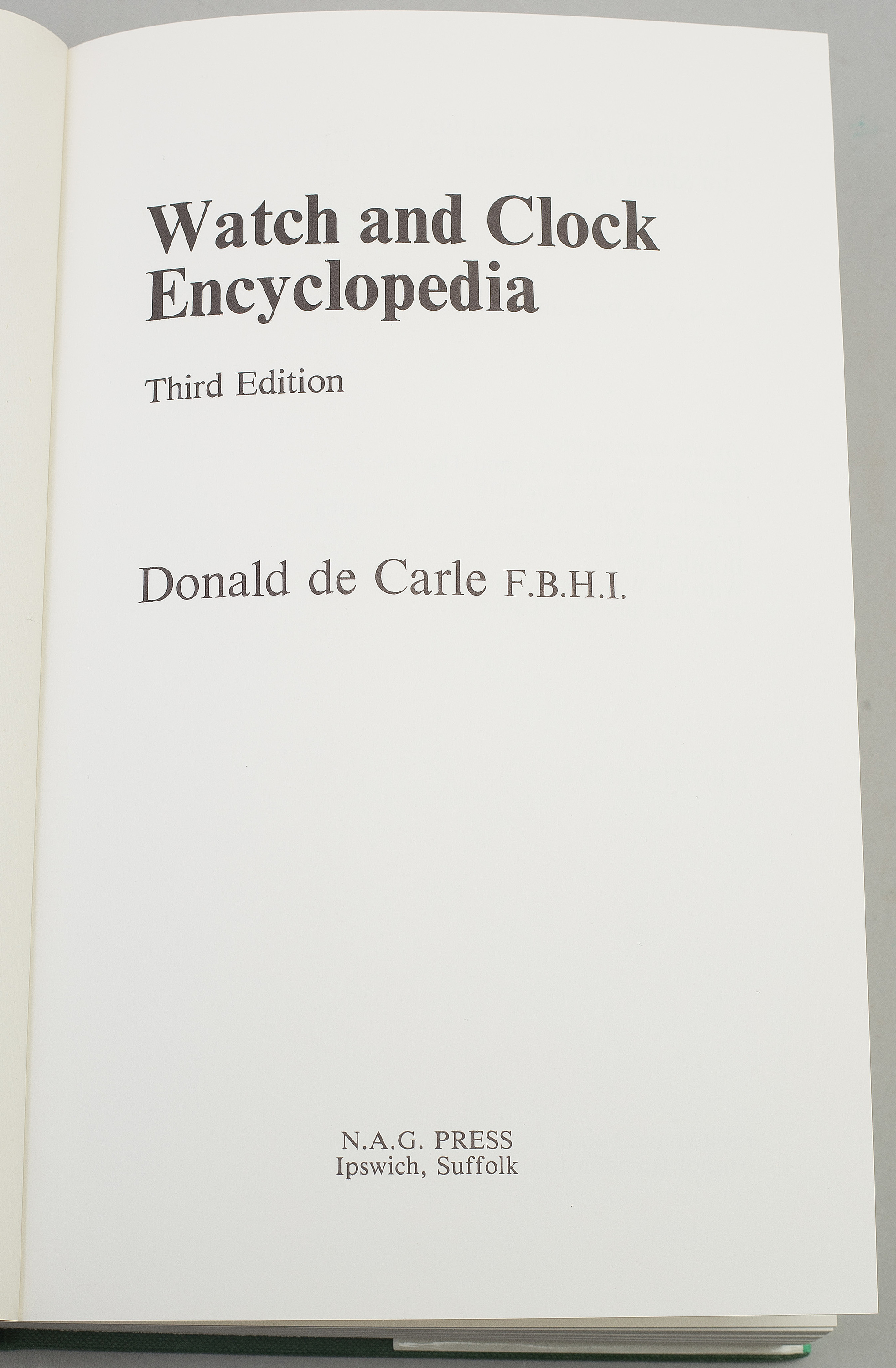 KLOCKLITTERATUR, 8 st, bl a Watch & Clock Encyclopedia. Bukowskis