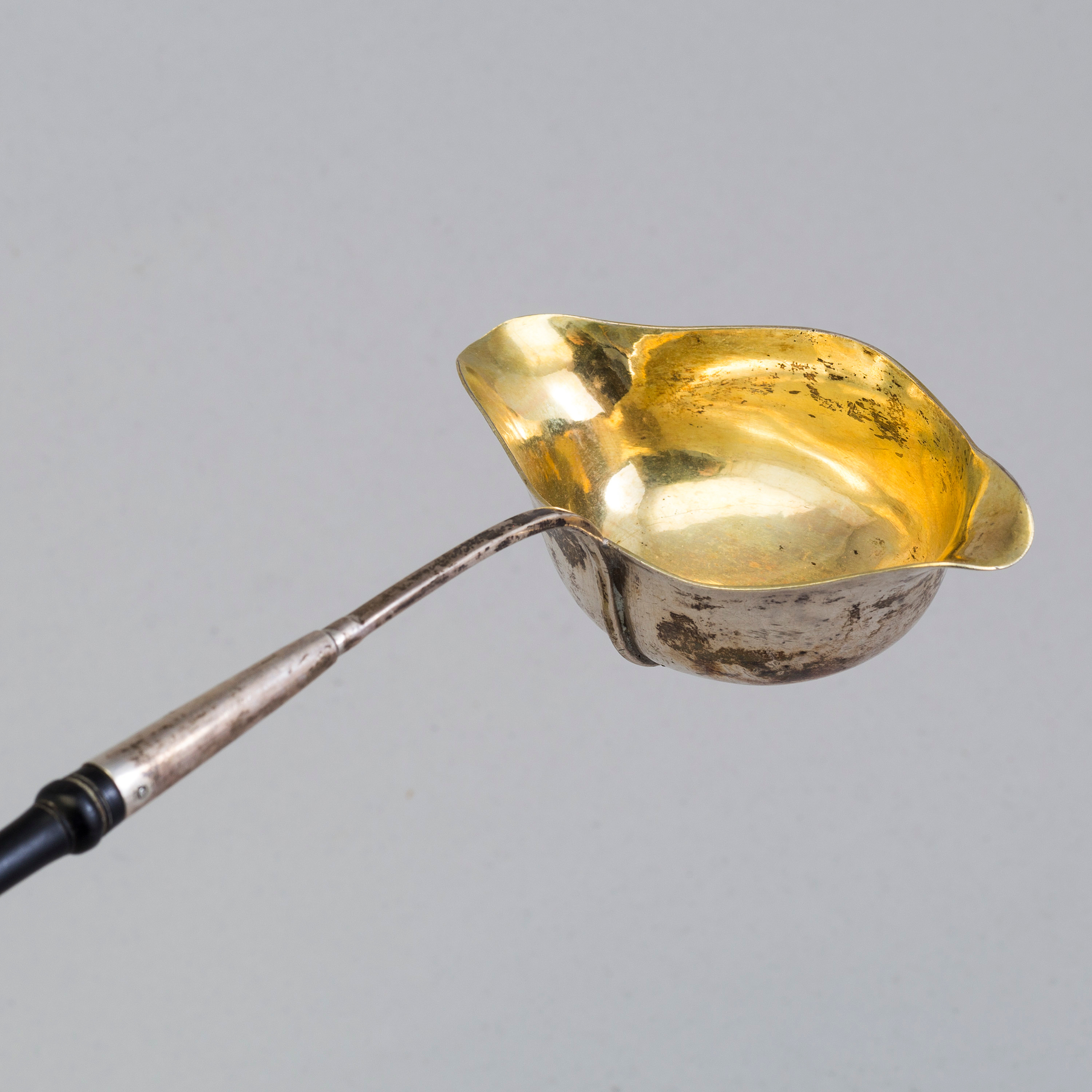 TWO SILVER PUNCH LADLES, first half of the 19th century. Bukowskis