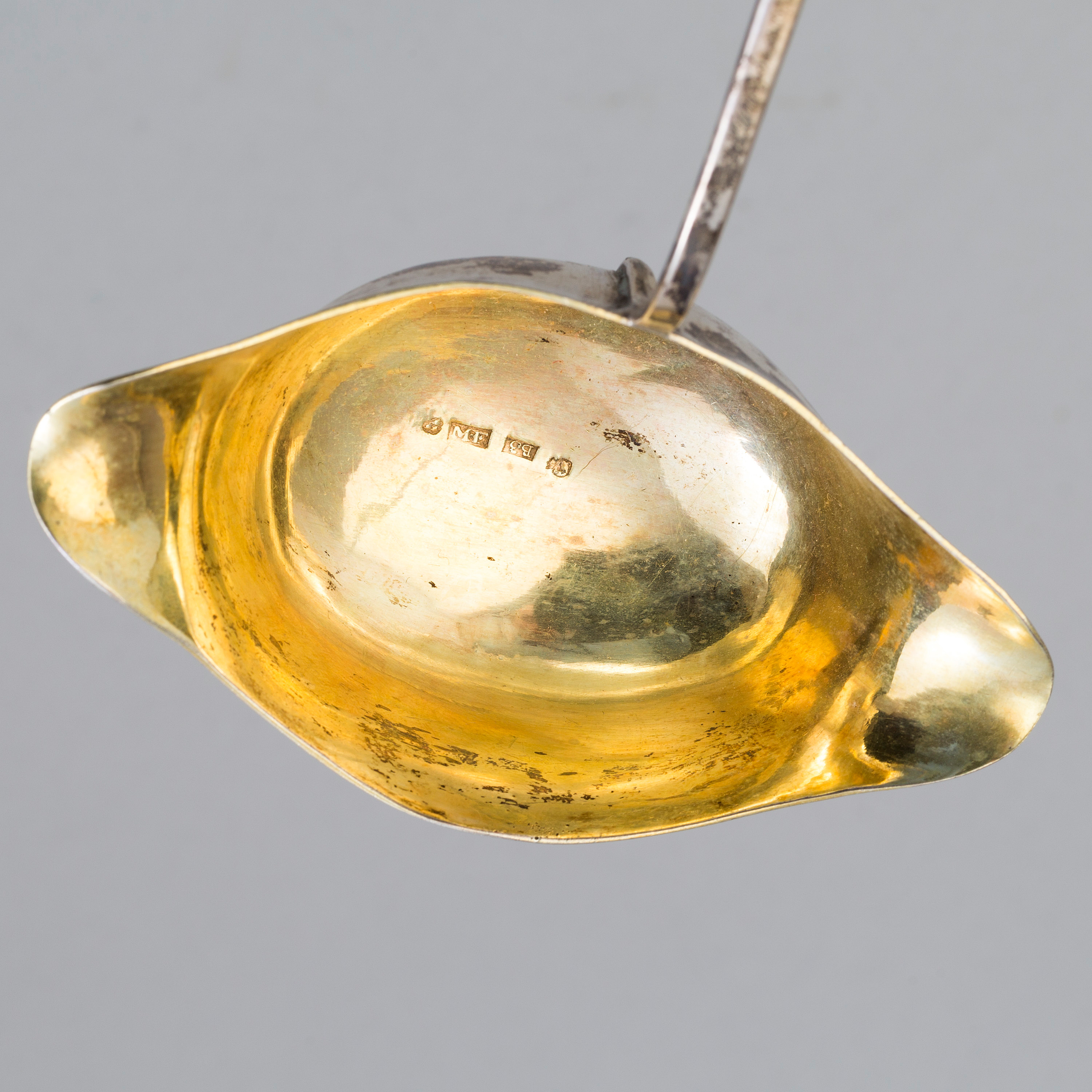 TWO SILVER PUNCH LADLES, first half of the 19th century. Bukowskis