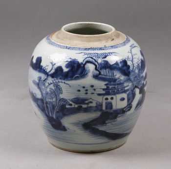 100707. BOJAN, porslin, Kina. 1800-tal.