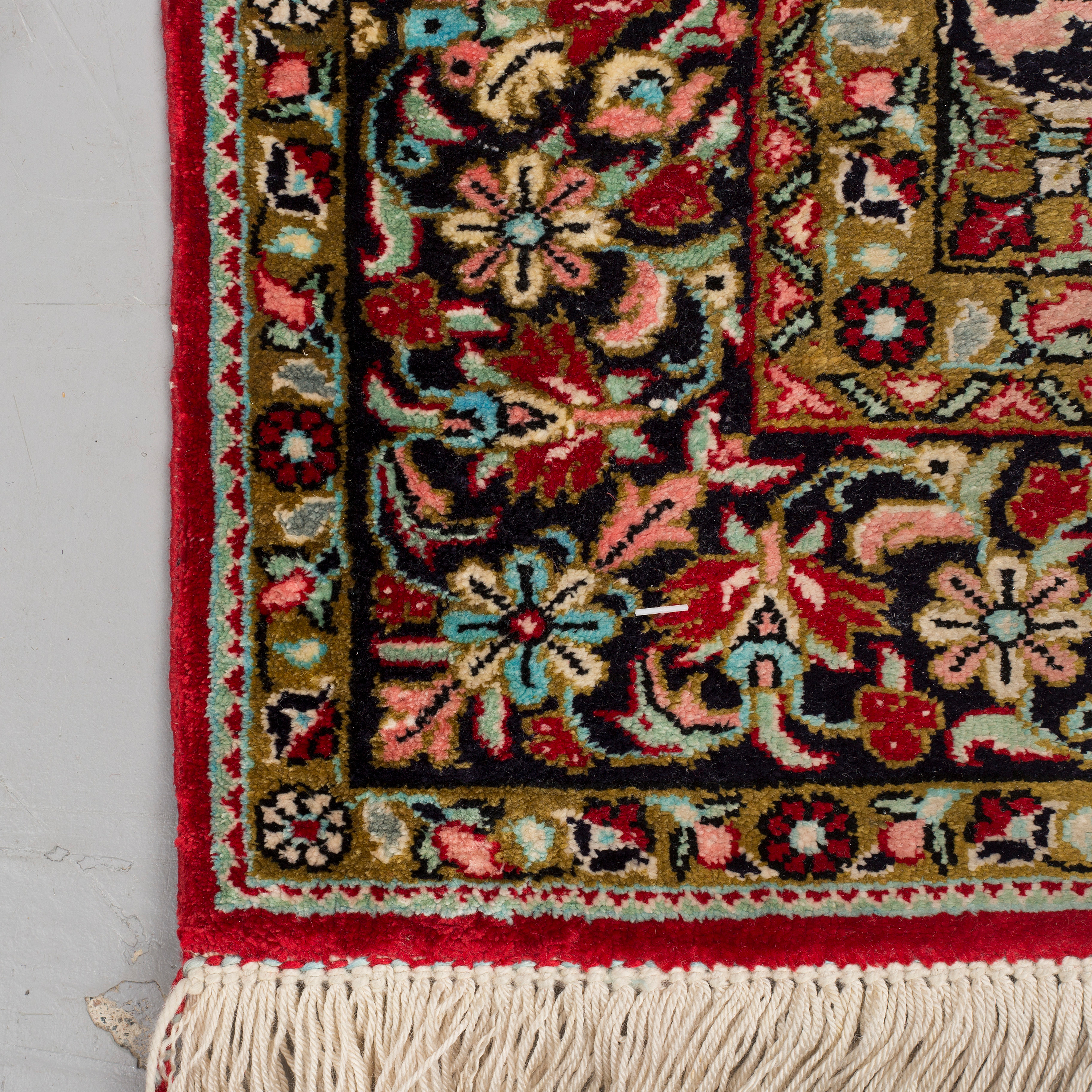 A silk Qum rug, around 114 x 80 cm. Bukowskis