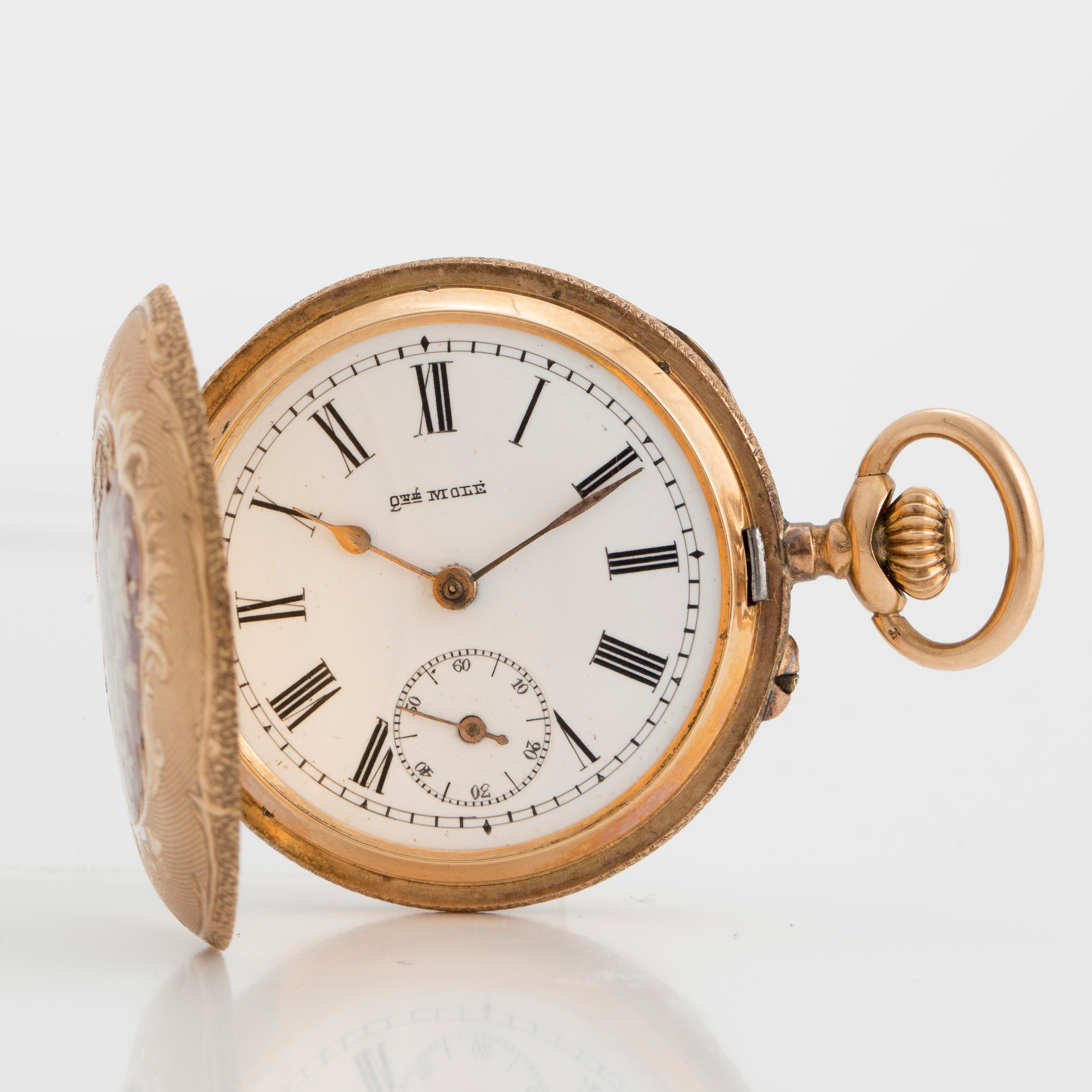 LADIES POCKET WATCH, 14K gold and enamel, Russia. Bukowskis