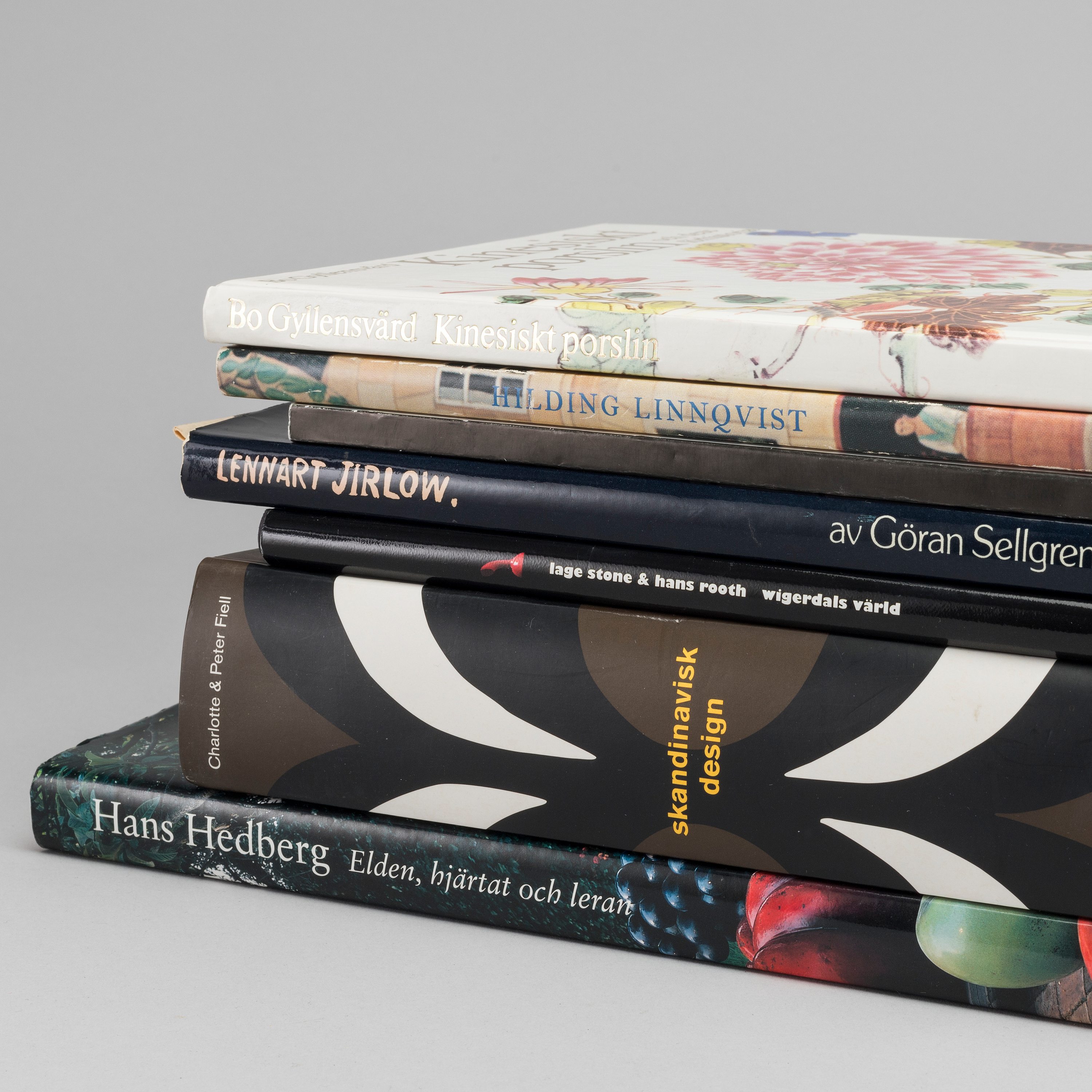 Seven scandinavian design books. Bukowskis