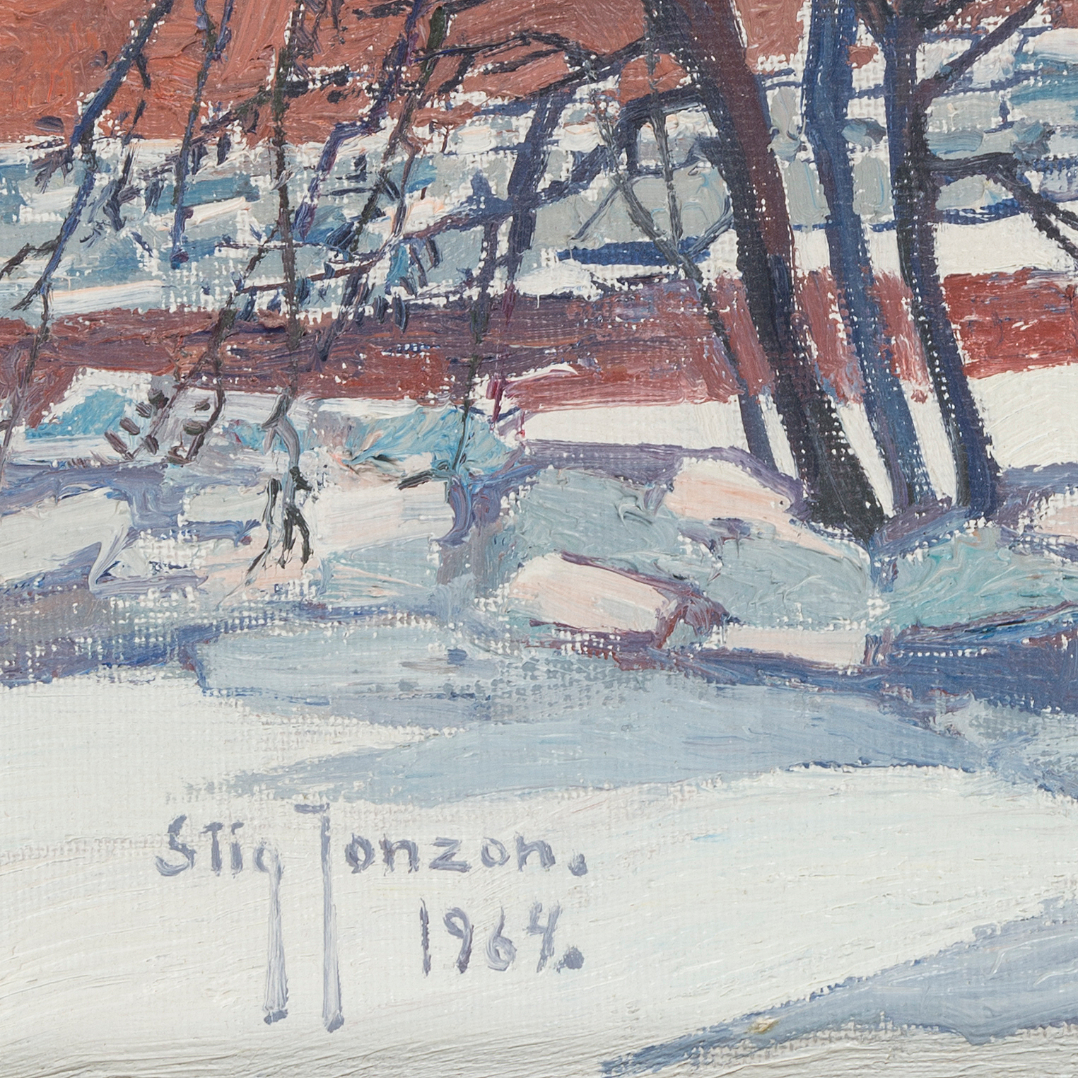 STIG JONZON, oil on canvas, signed and dated 1964. - Bukowskis