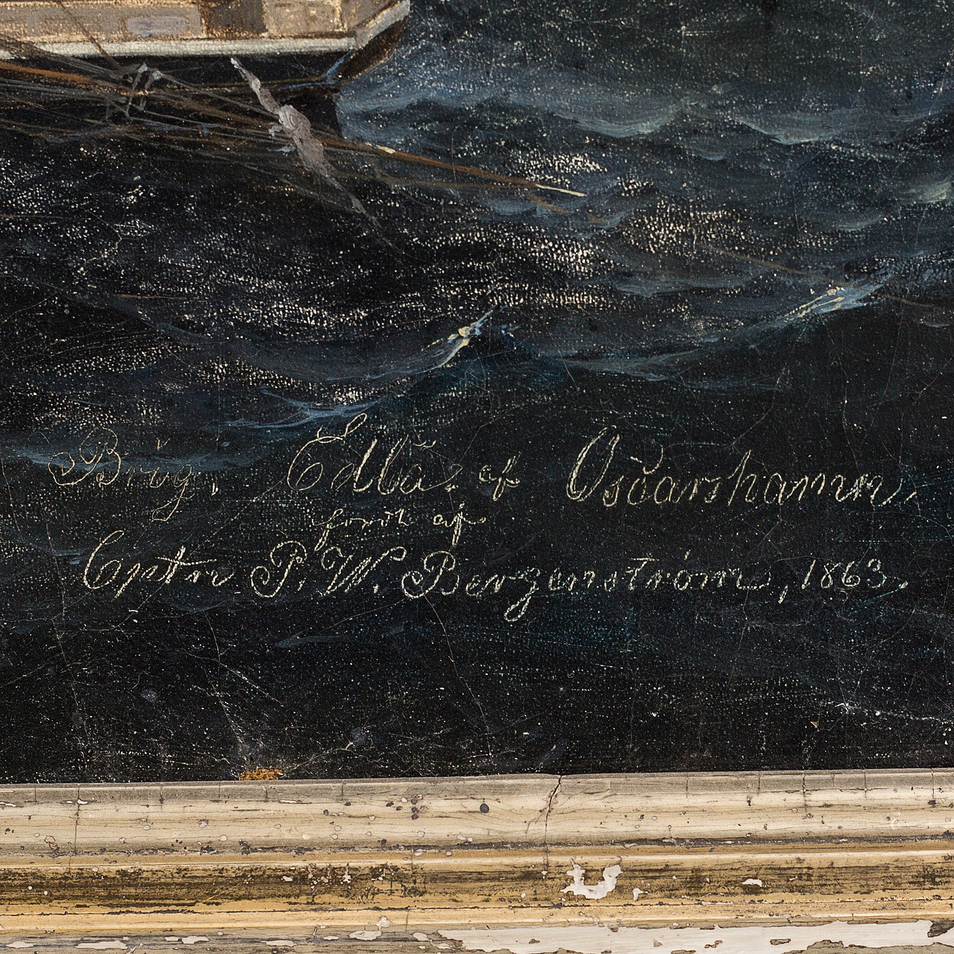 CARL JULIUS EMIL OLSEN, oil on canvas, signed and dated 1863. Bukowskis