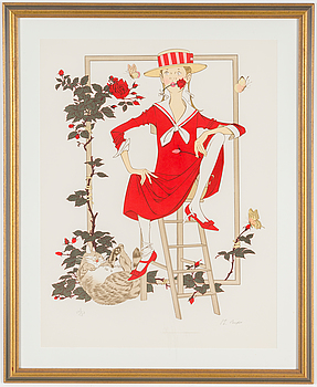 HENRI PHILIPPE NOYER, lithograph in colours, signed and numbered 148/