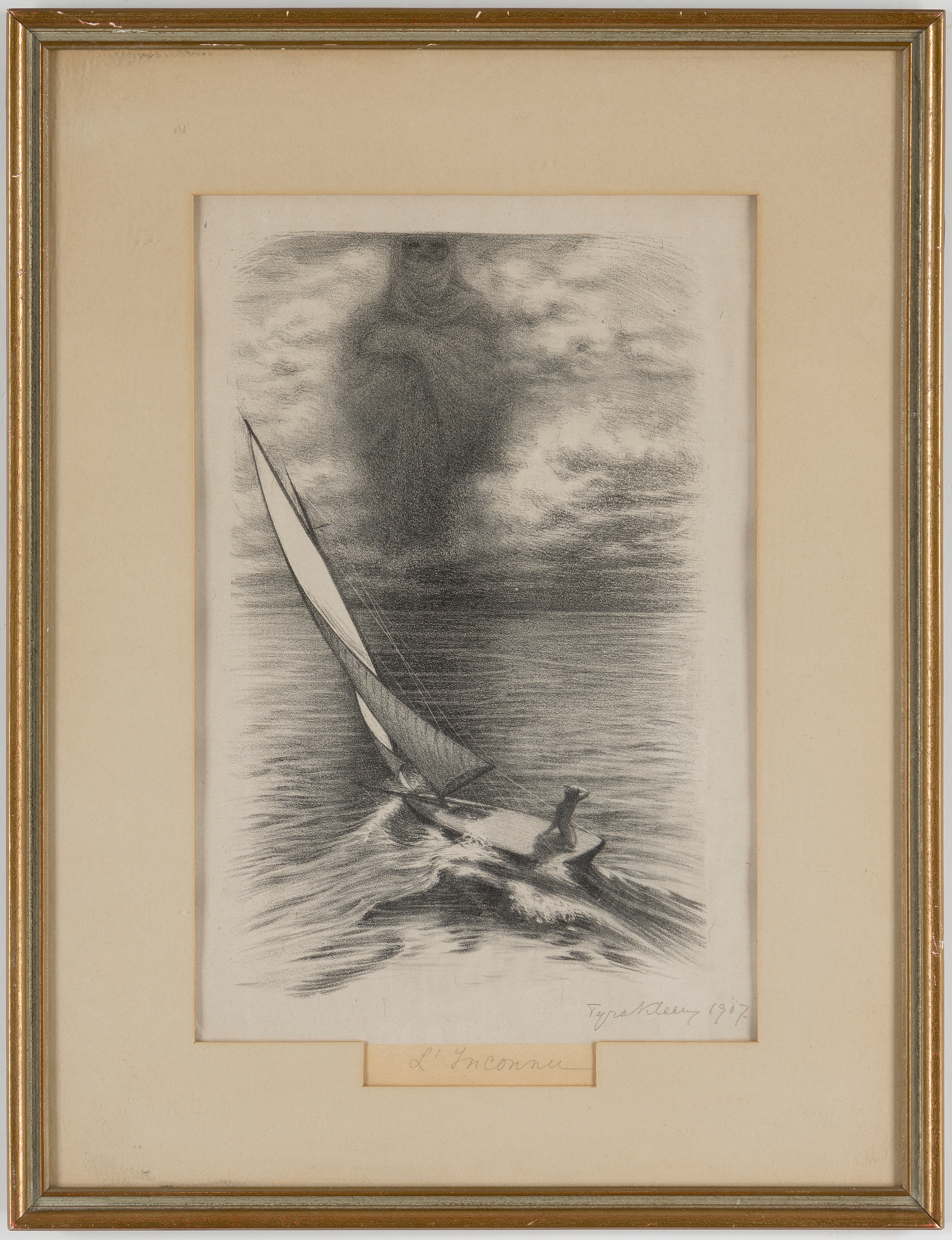 TYRA KLEEN, litografi, signerad och daterad 1907, Bukowskis