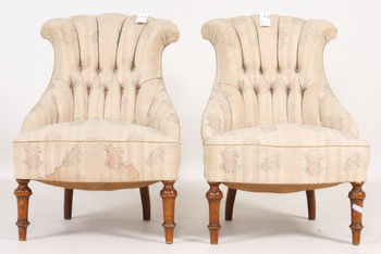 103095. EMMAFÅTÖLJER, ett par, 18001900-tal.