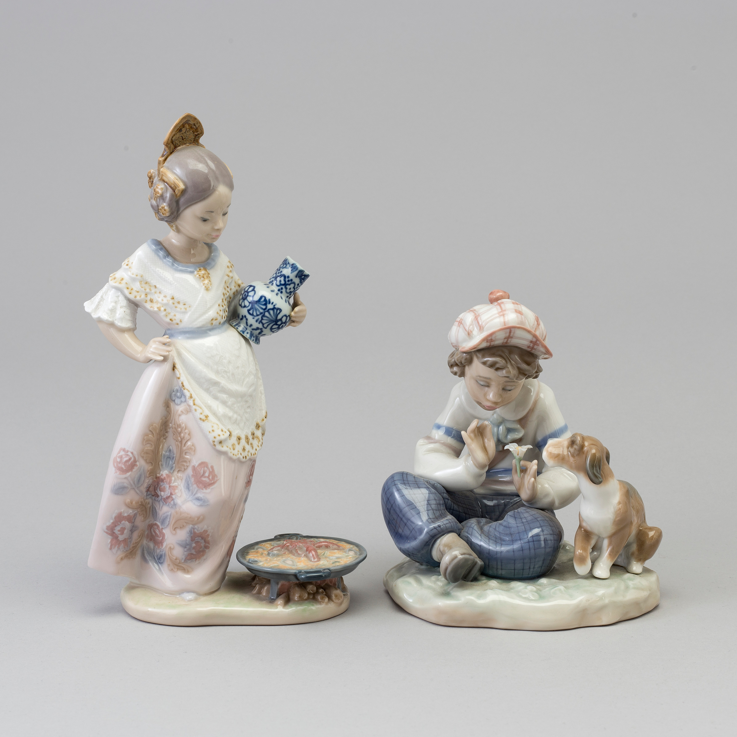 Two Lladro porcelain figurines, Spain, 1980s. Bukowskis