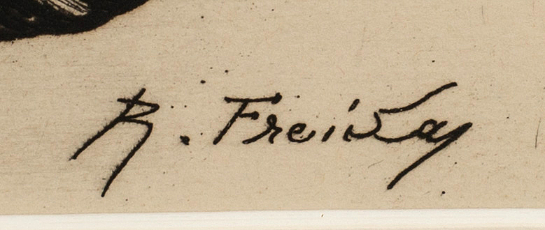 RAPHAEL FREIDA, etching signed. - Bukowskis