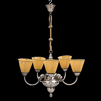 A 1920s/1930s ceiling light by Atelier Torndahl, Perstorp, Sweden.