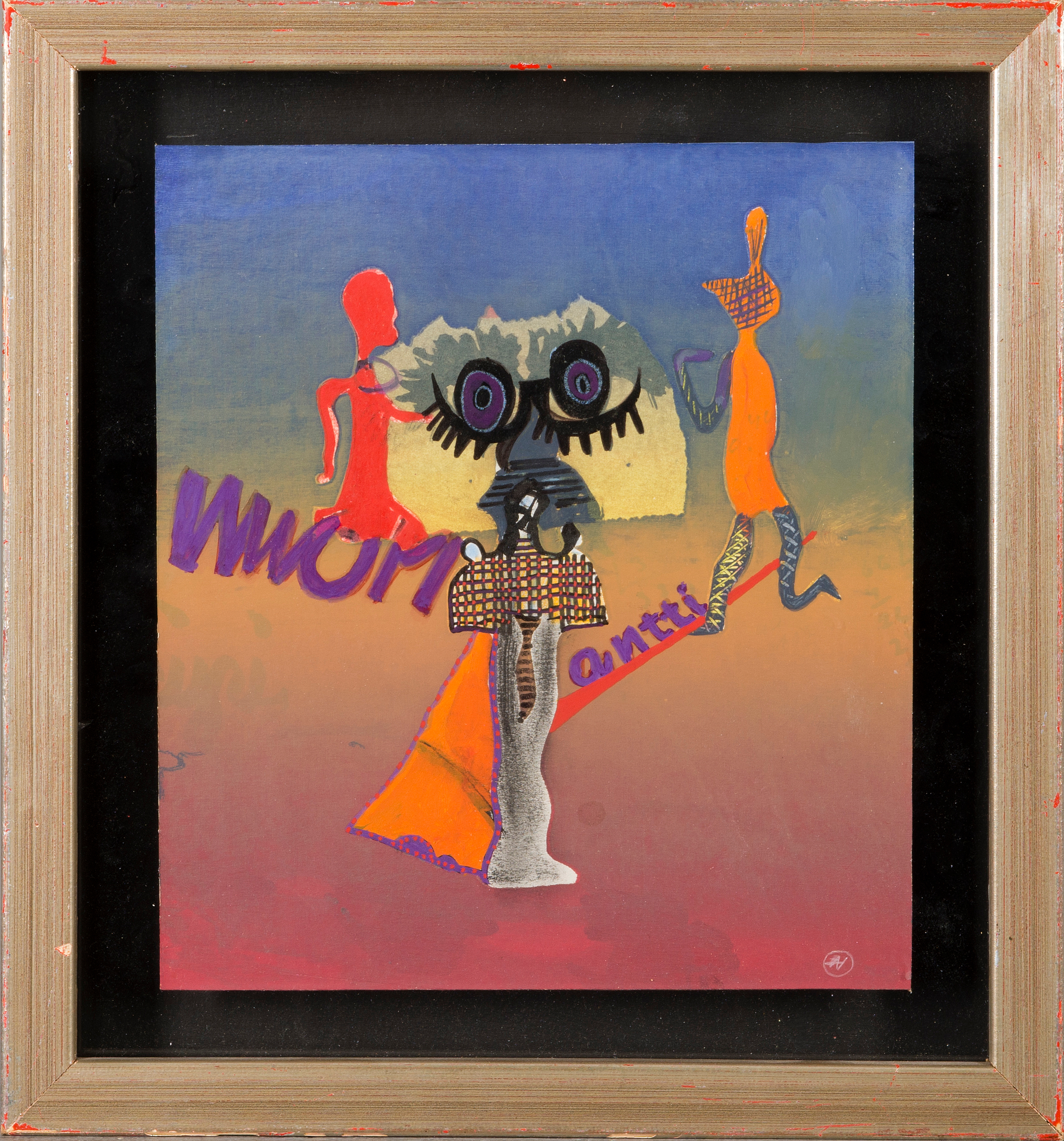 mixed media on board, signed. Bukowskis