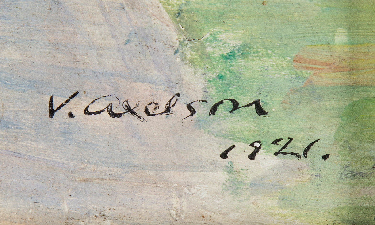 VICTOR AXELSON, oil on panel, signed and dated 1921. - Bukowskis