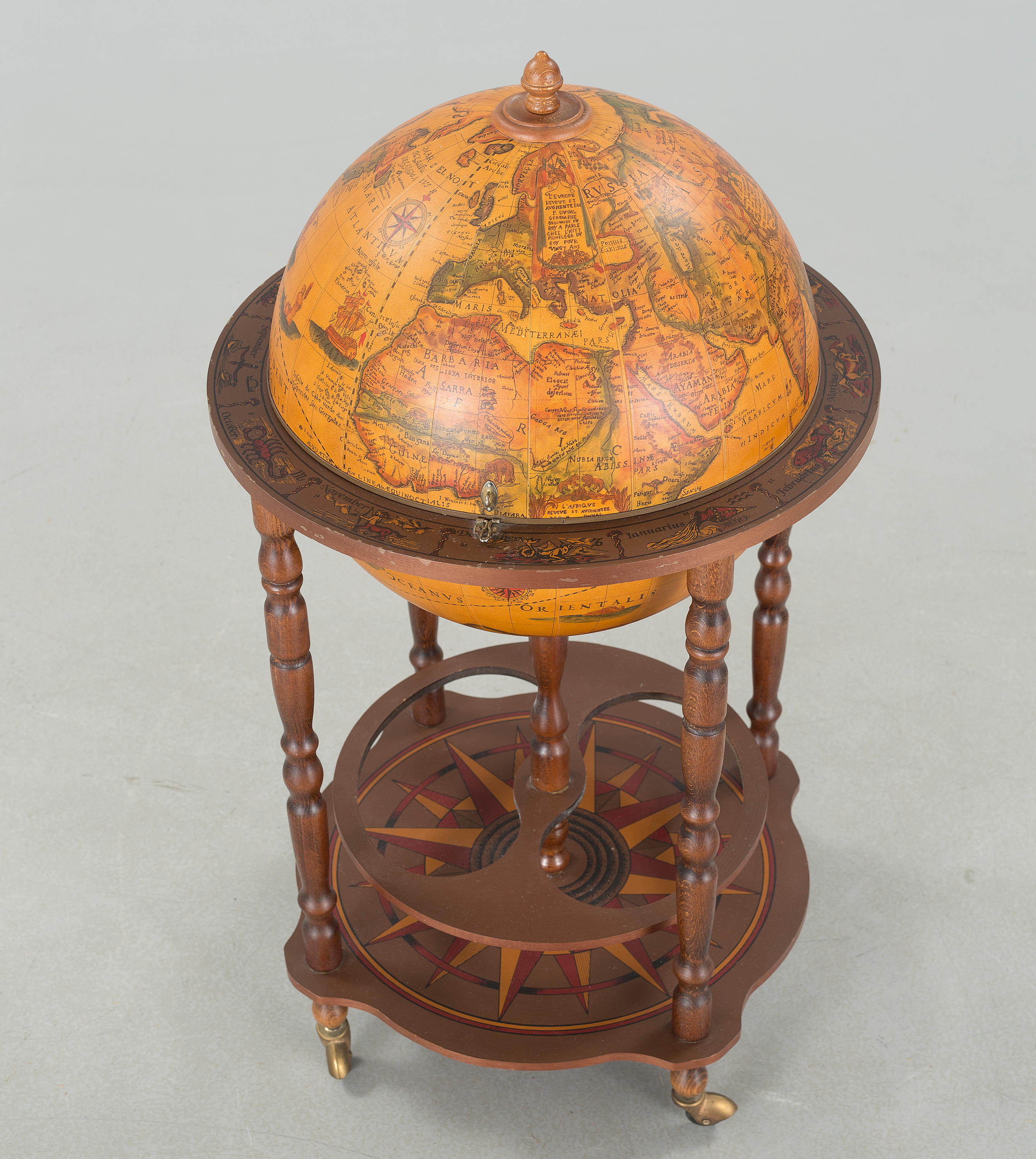 globe shaped drinks cabinet