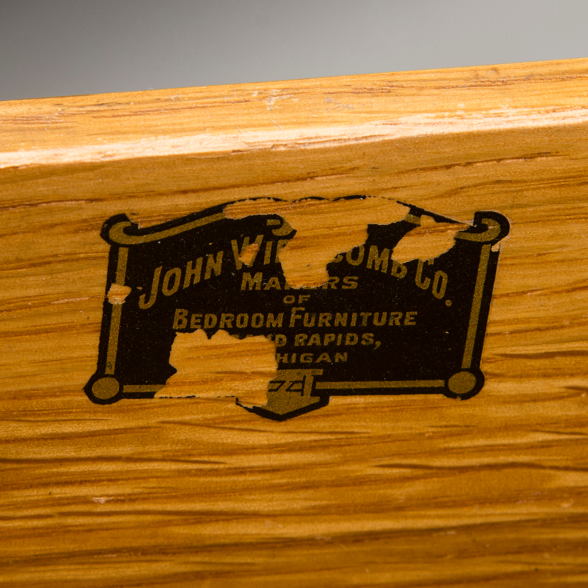 A chest of drawers from the John Furniture, Grand Rapids