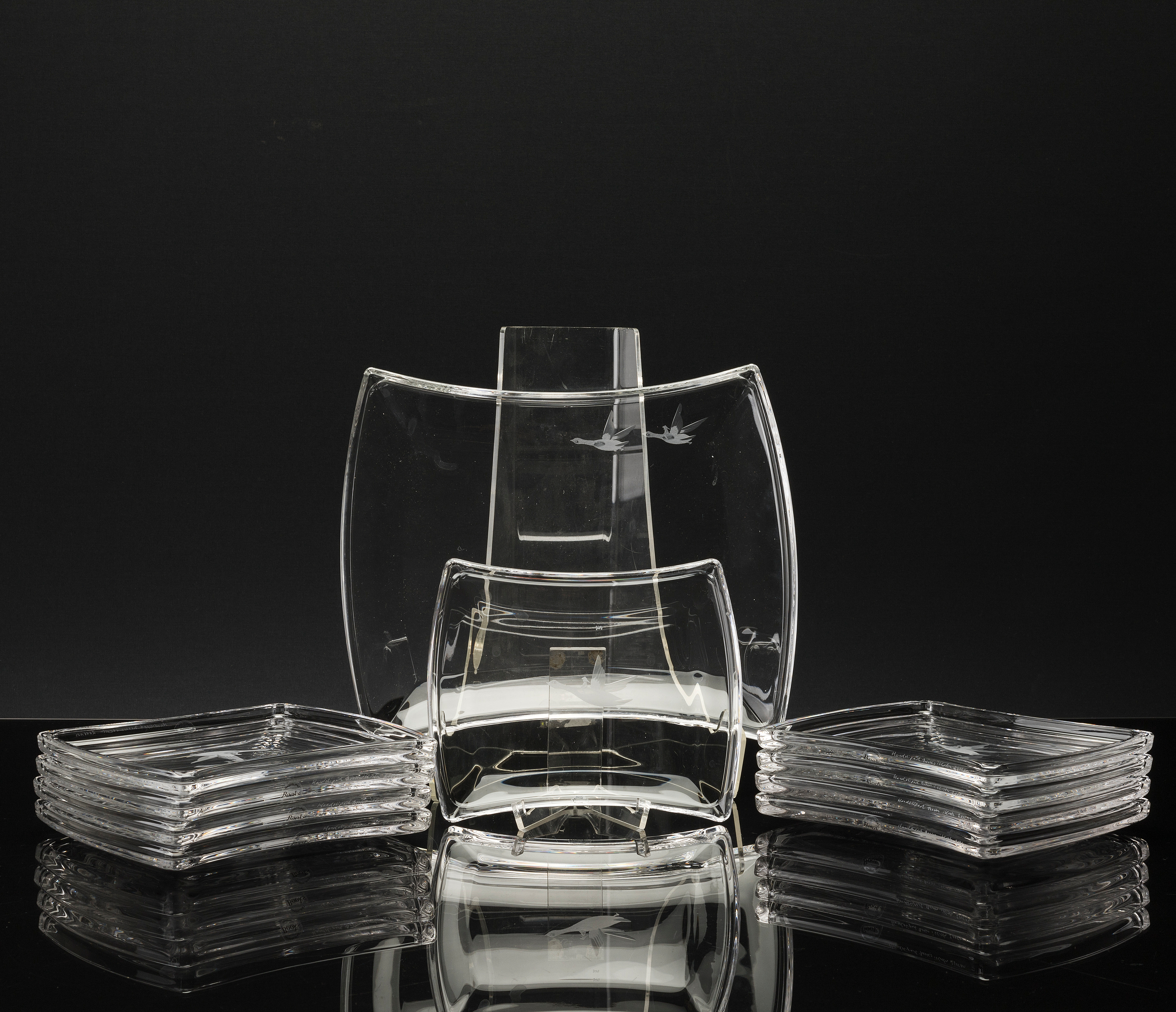 A GLASS SERVICE, Kosta, signed. Bukowskis