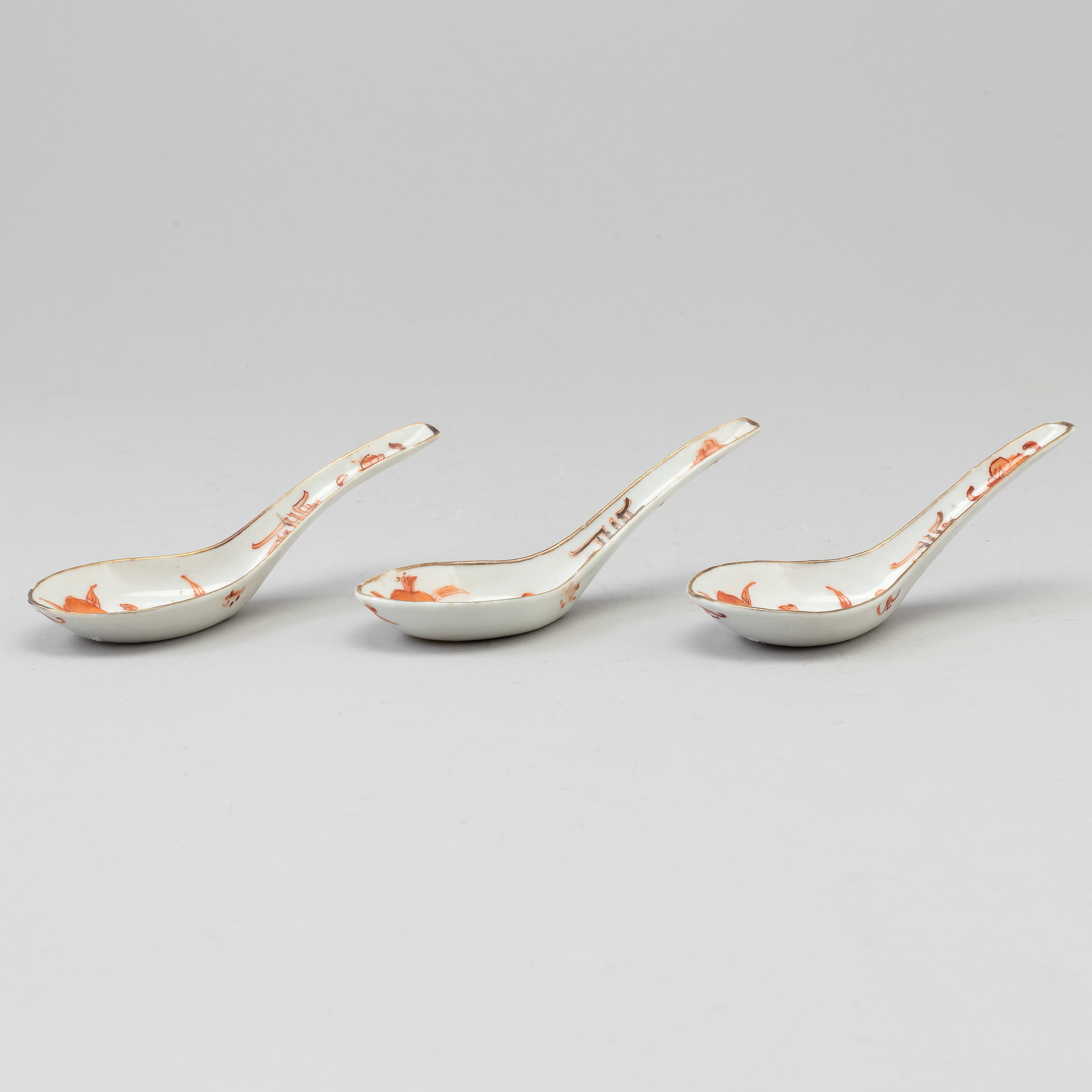 Three chinese ladles, late Qing dynasty, circa 1900. Bukowskis