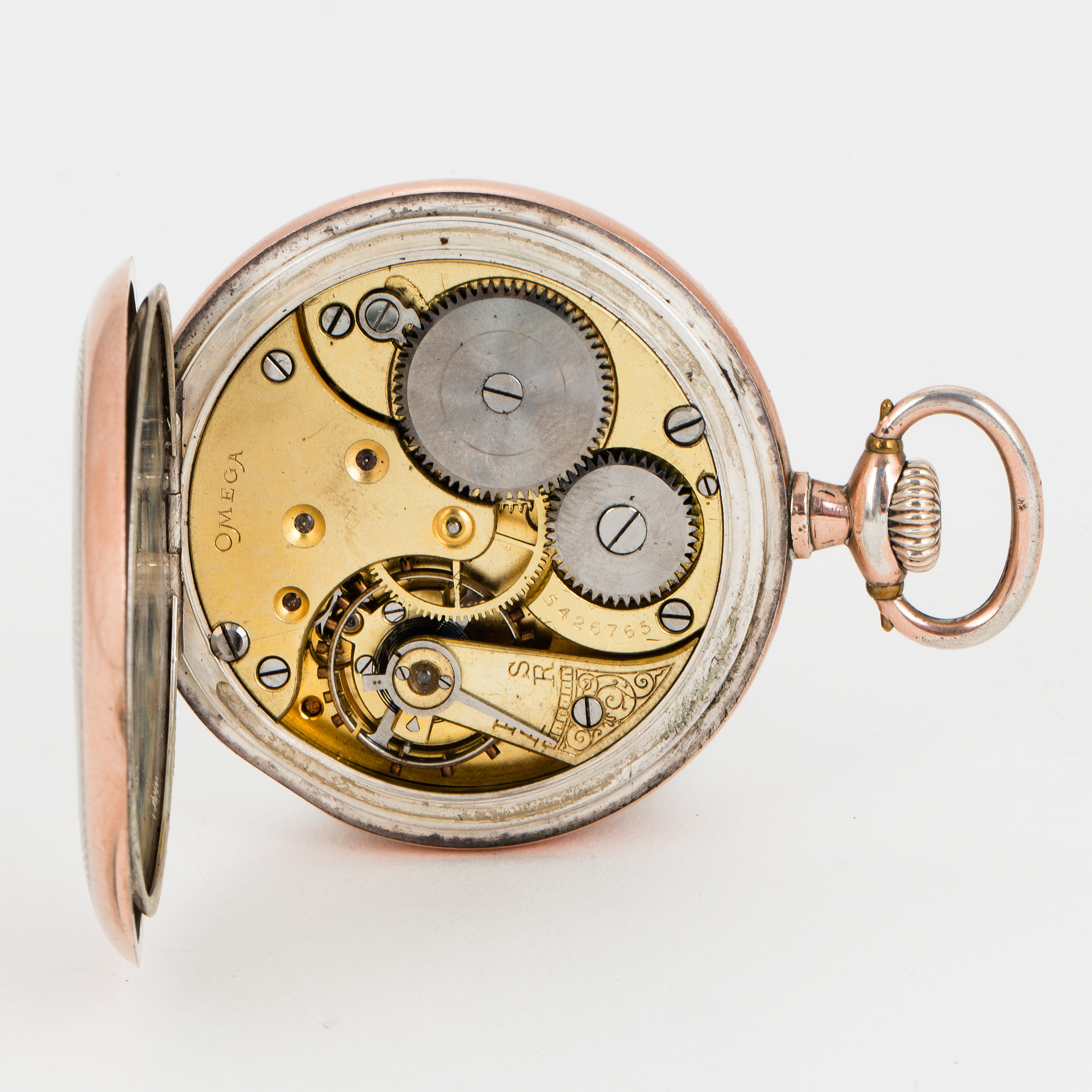OMEGA, pocket watch, "Red Twelve", 51 mm. Bukowskis