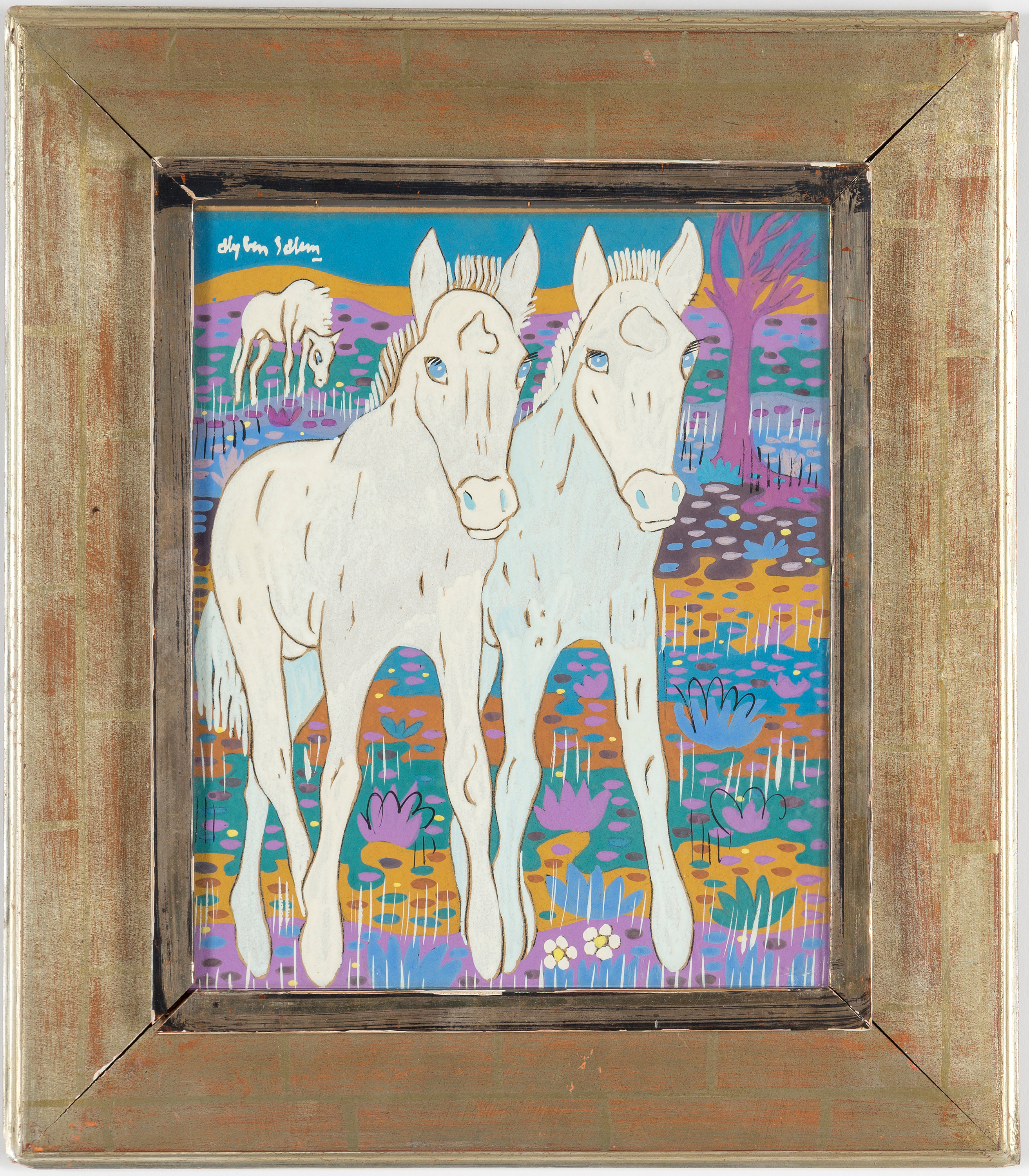 ALY BEN SALEM, gouache, signerad. Bukowskis