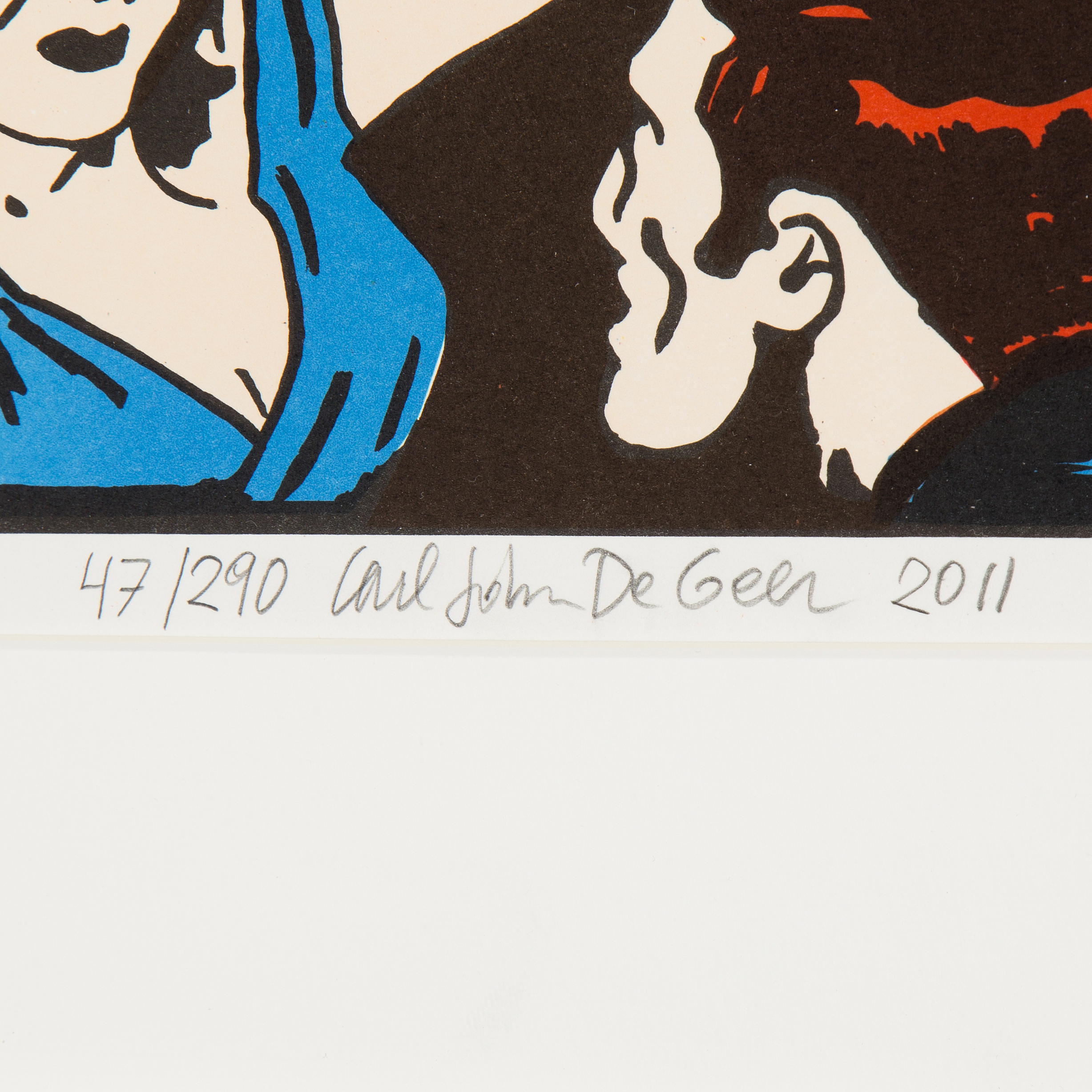 CARL JOHAN DE GEER, litografi, signerad och numrerad 47/290, daterad ...