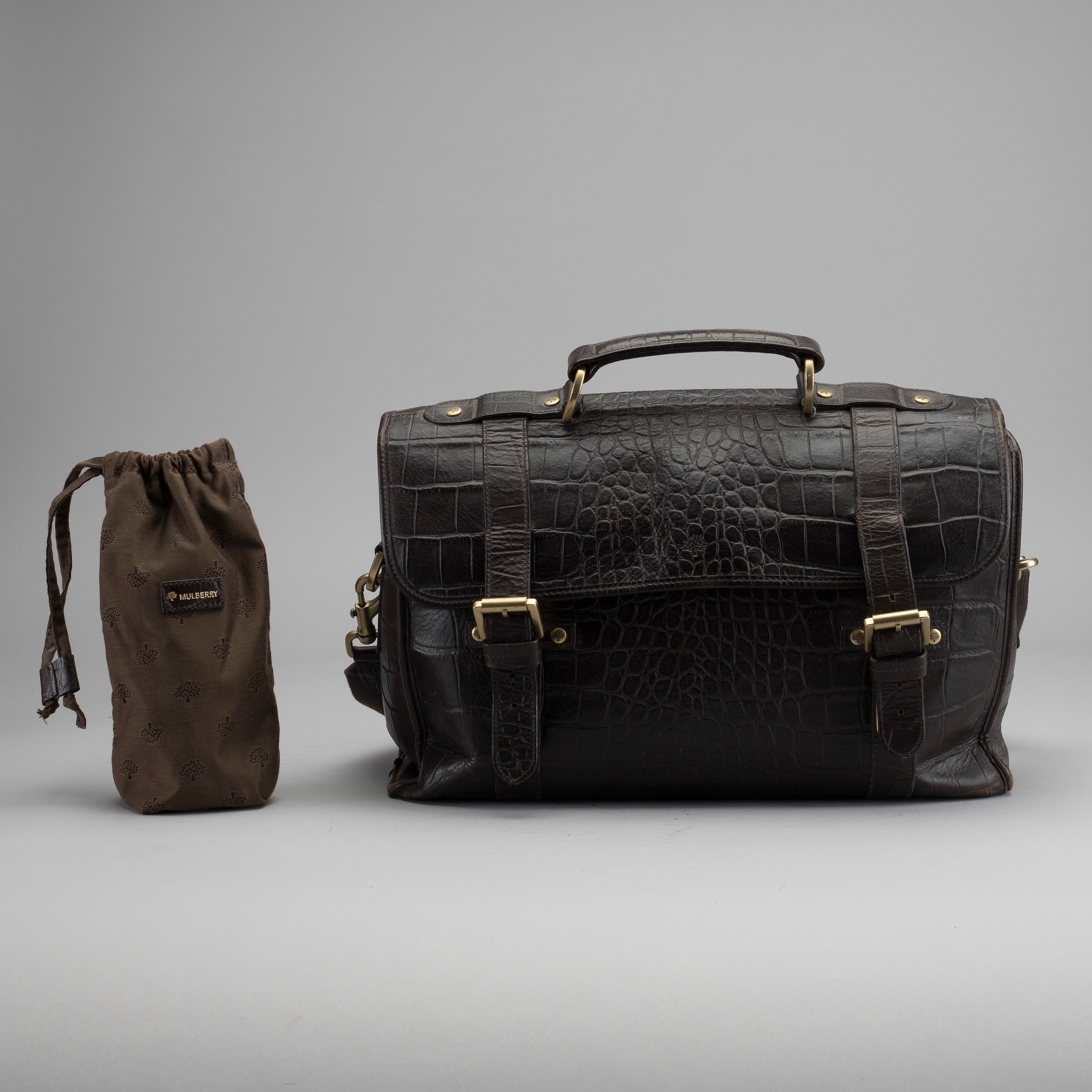 A MULBERRY BRIEFCASE / MESSENGER BAG. Bukowskis