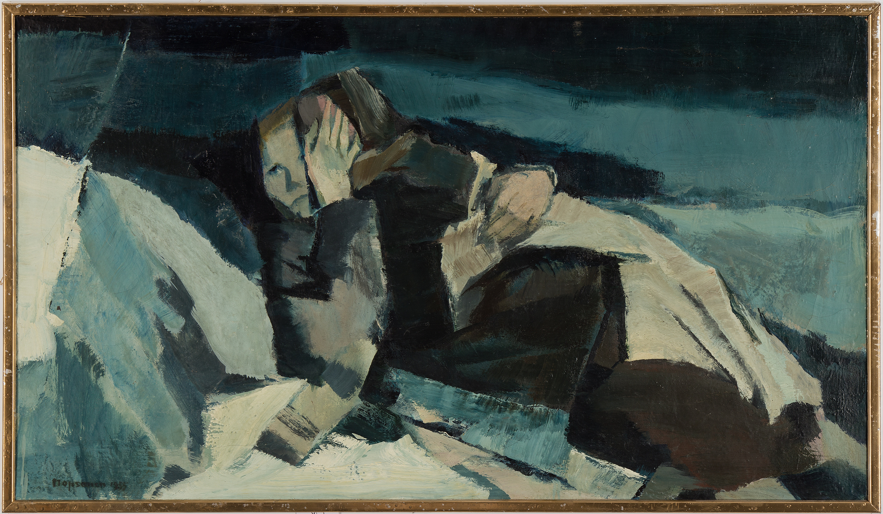 AARNE NOPSANEN, oil on canvas, signed and dated 1955. - Bukowskis