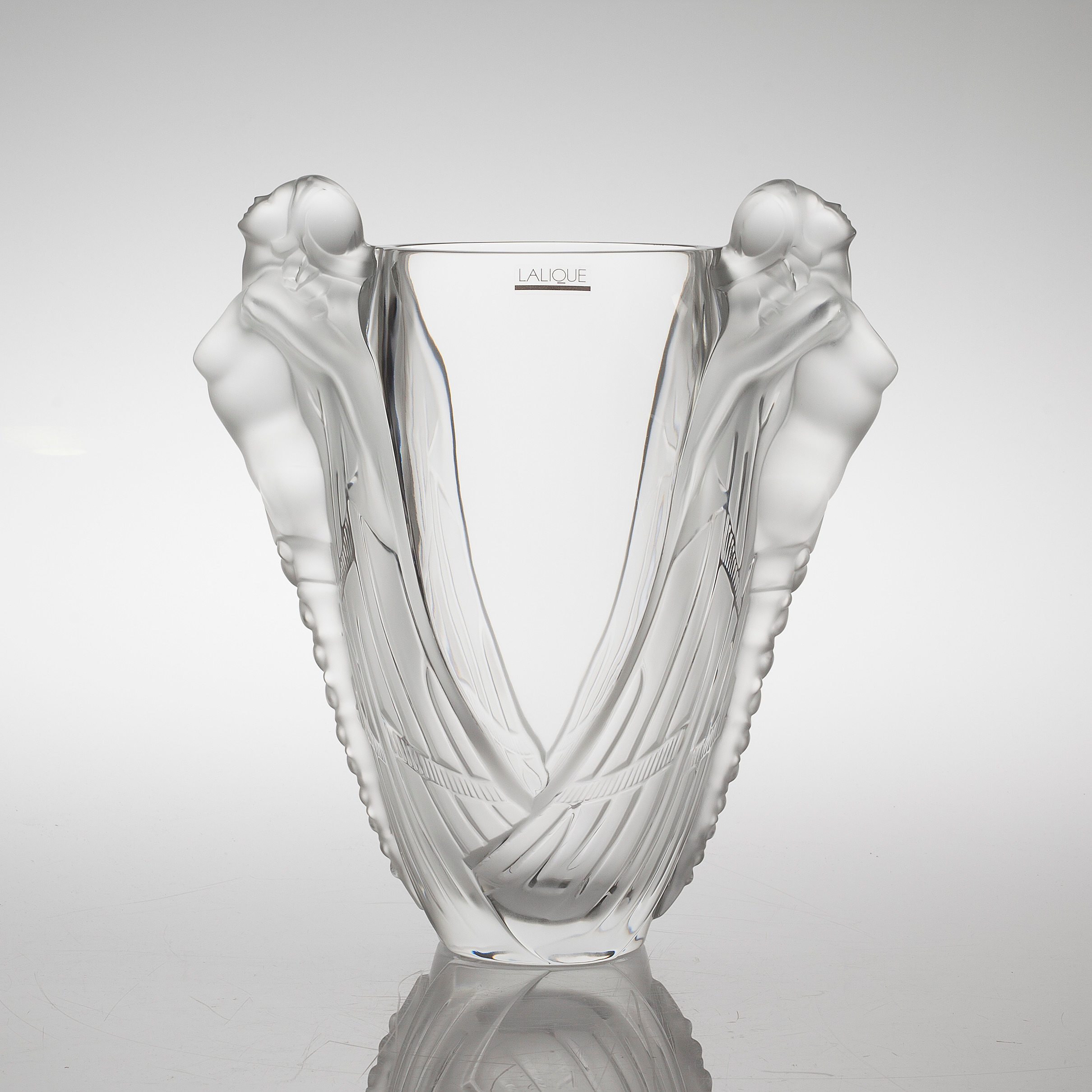 A Lalique glass vase, "Aurora", numbered 060/188 from the 21st century