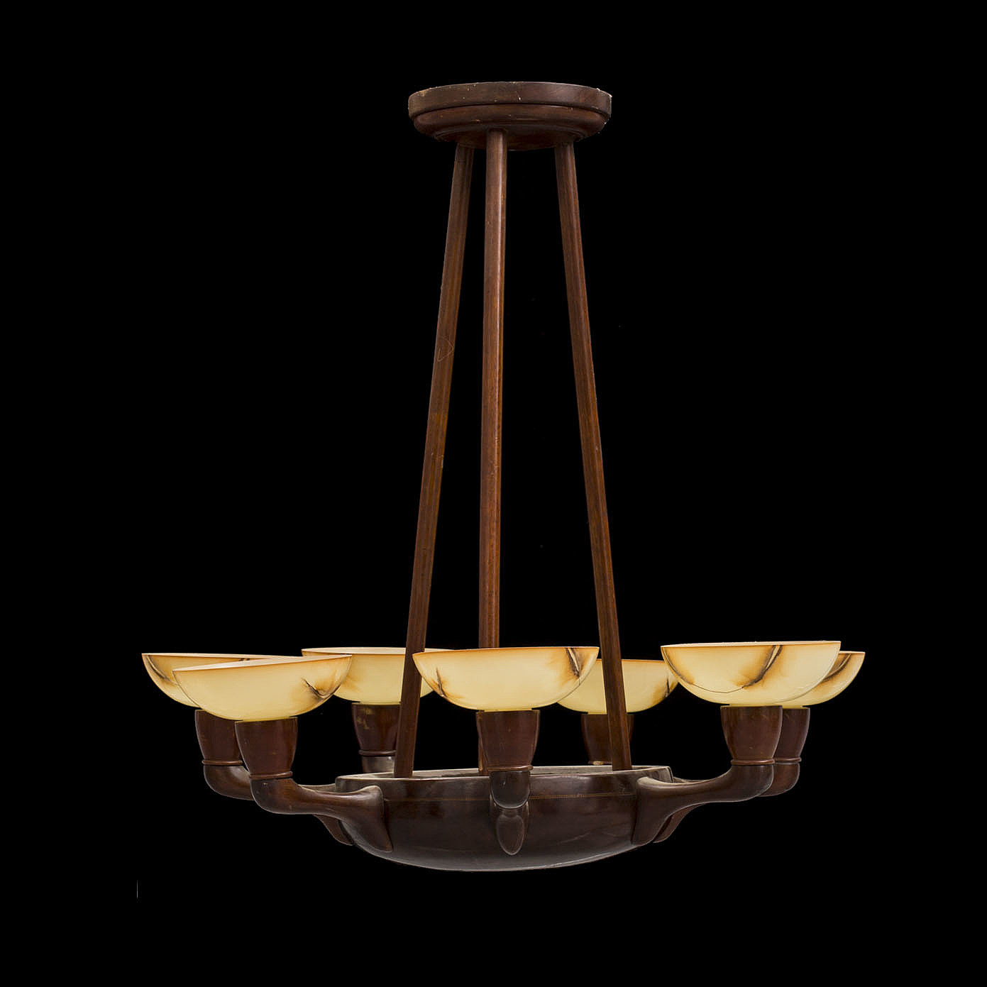 A 1920s ceiling light. Bukowskis