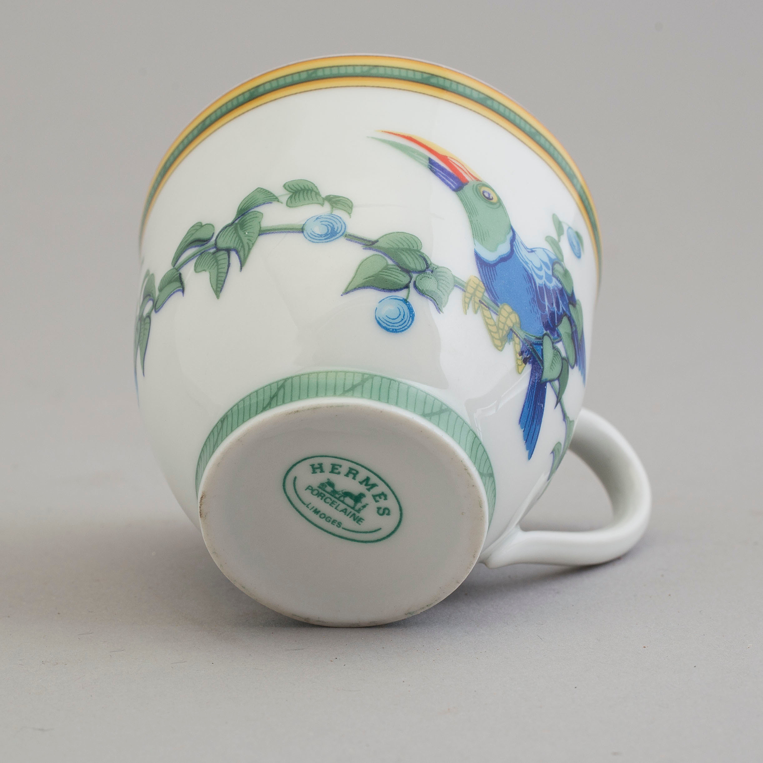 herm-s-kaffekoppar-med-fat-fyra-stycken-porslin-paris-limoges