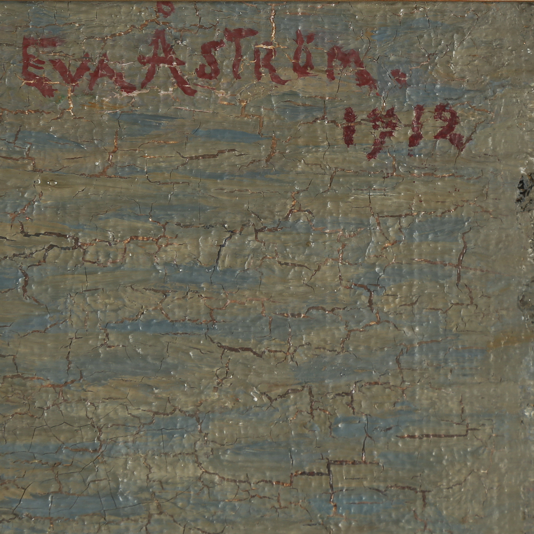 EVA ÅSTRÖM, oil on canvas, signed and dated 1912. - Bukowskis