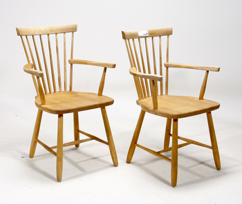 108695. KARMSTOLAR, ett par, Lilla Åland, Carl Malmsten.