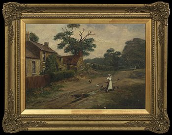 UNKNOWN ARTIST, oil on canvas indistinctly signed. - Bukowskis