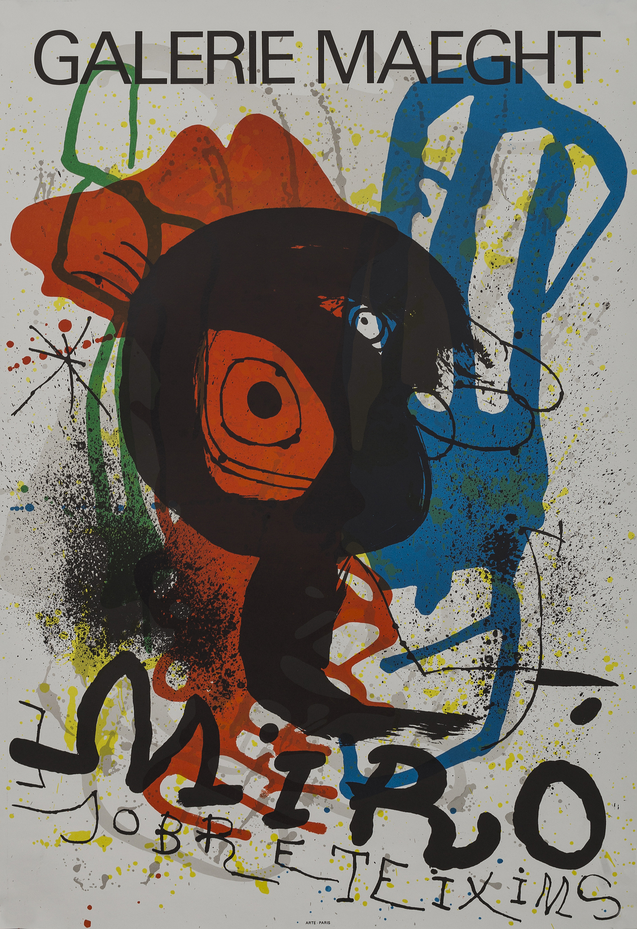 ADVERTISEMENT GALLERY MAEGHT MIRO PARIS GREEK ART POSTER PRINT LV378