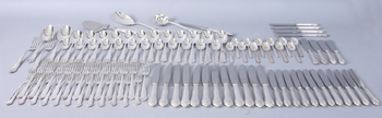 108961. BESTICKSERVIS, 90 delar, silver, Olgaliknande modell, CG Hallberg.