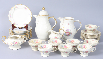 109053. KAFFESERVIS, 24 delar, porslin, Rosenthal, 1900-tal.