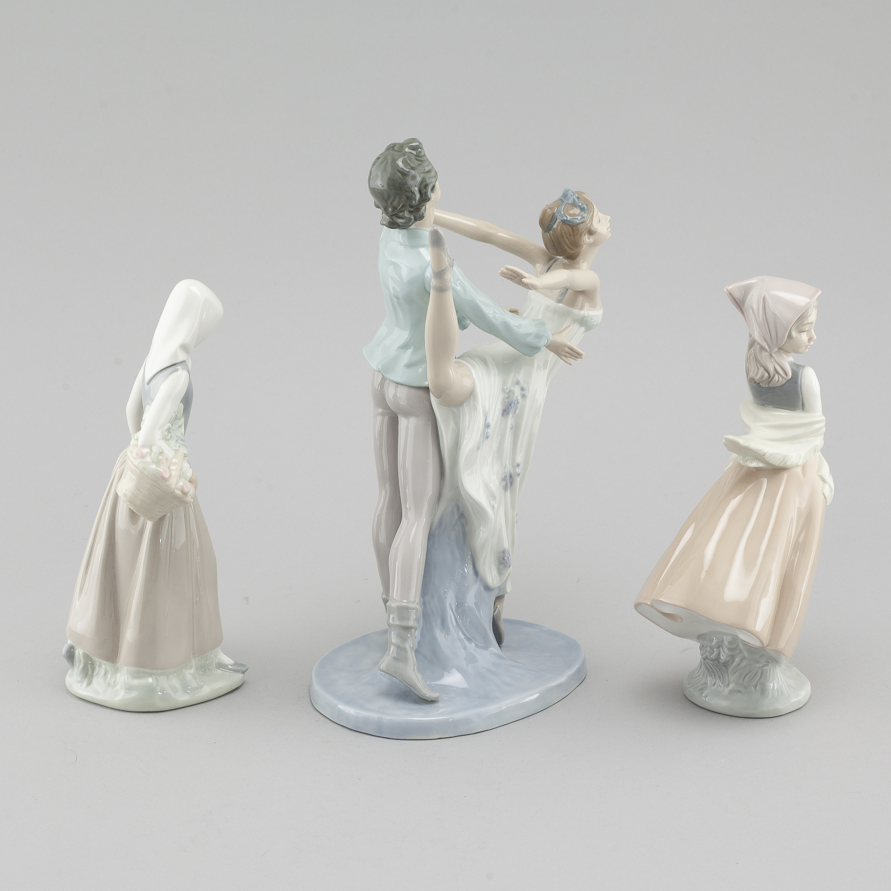 Three porcelain figurines by Lladro, Spain from the second half of the