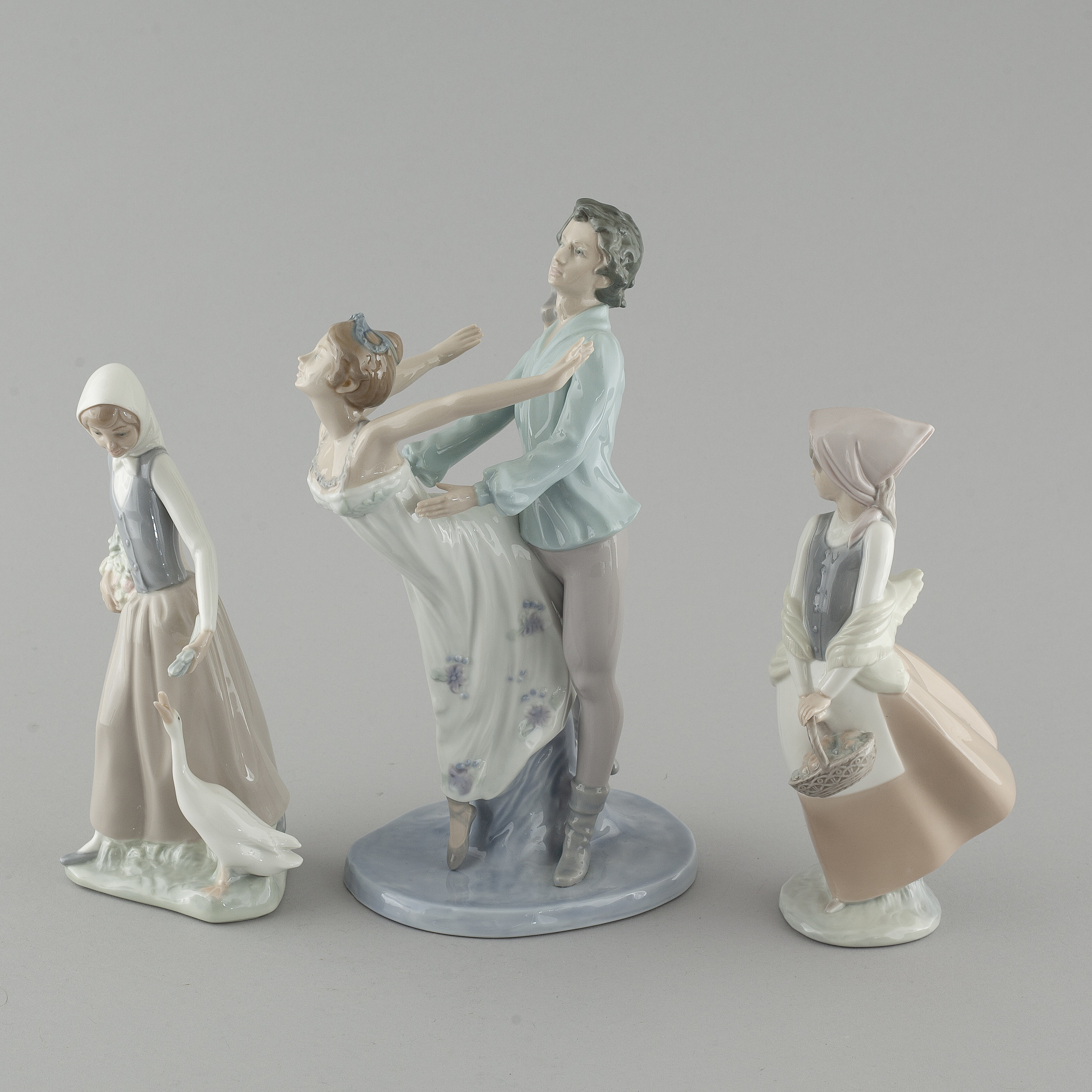 Three porcelain figurines by Lladro, Spain from the second half of the