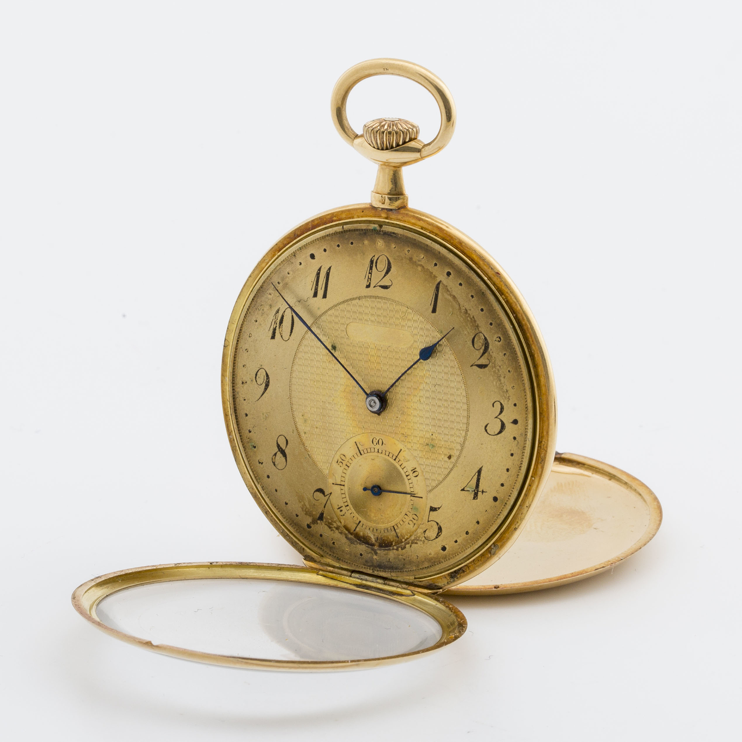 POCKET WATCH, Chronometer Maxima, 1ère qualité, 18K gold, 47 mm, case