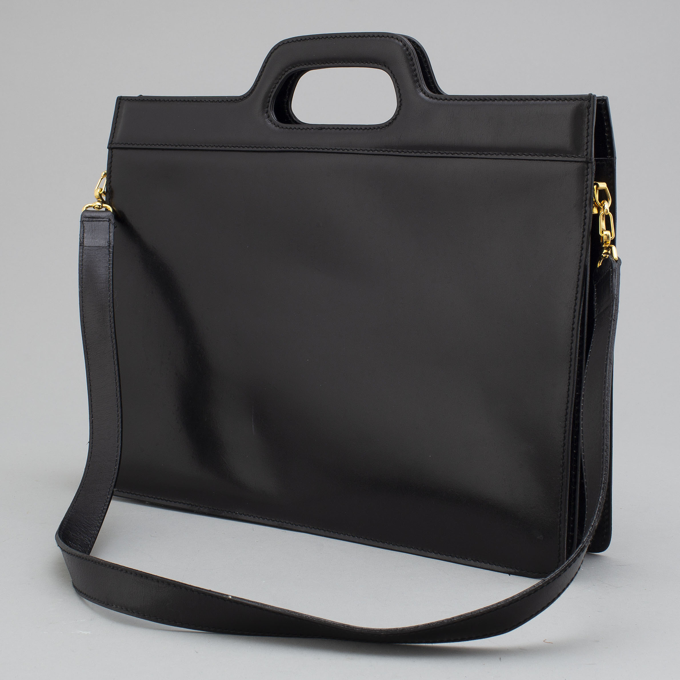 CÉLINE leather briefcase. Bukowskis