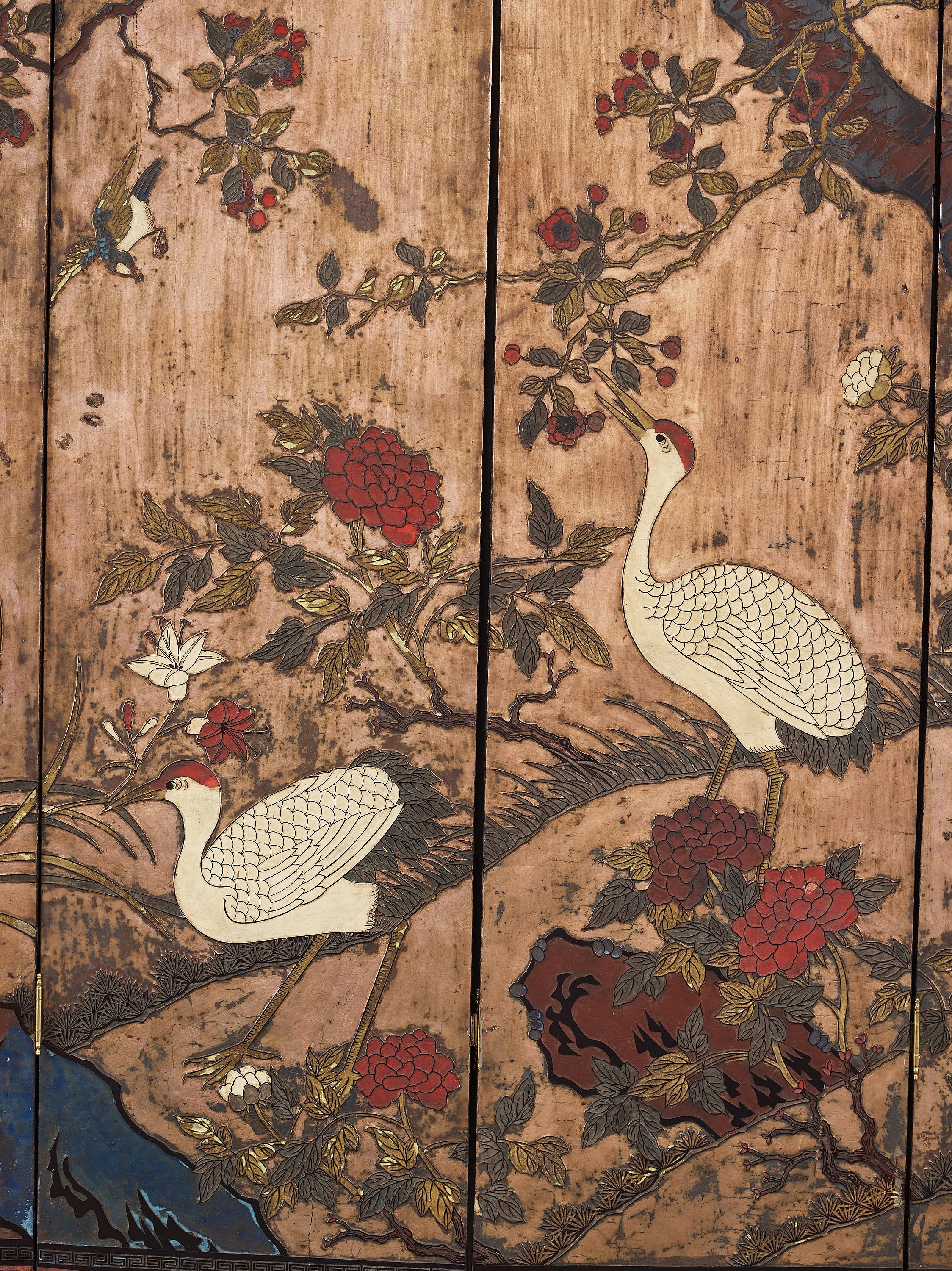 A six leaf coromandel lacquer screen, Qing dynasty (16441912). Bukowskis