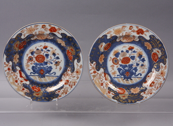 109991. TALLRIKAR, 3 st, porslin, Kina, 1700-tal.