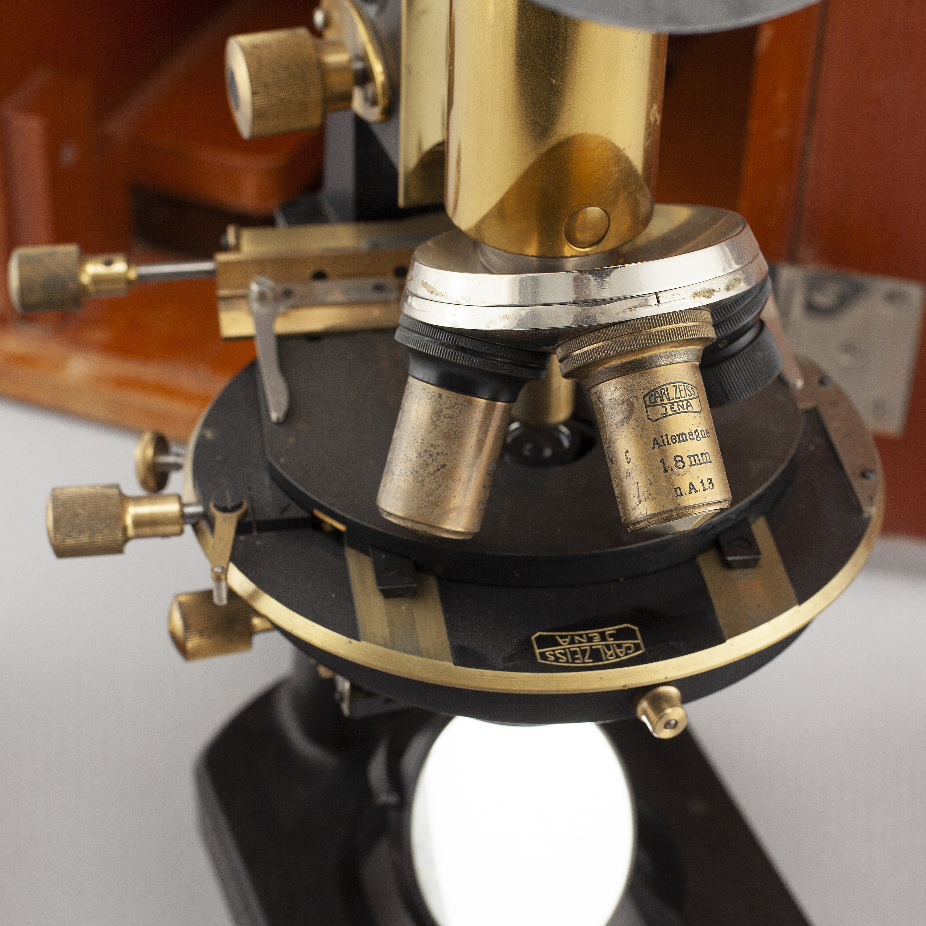 A early 20th century microscope by Carl Zeiss for Jena, No 73470