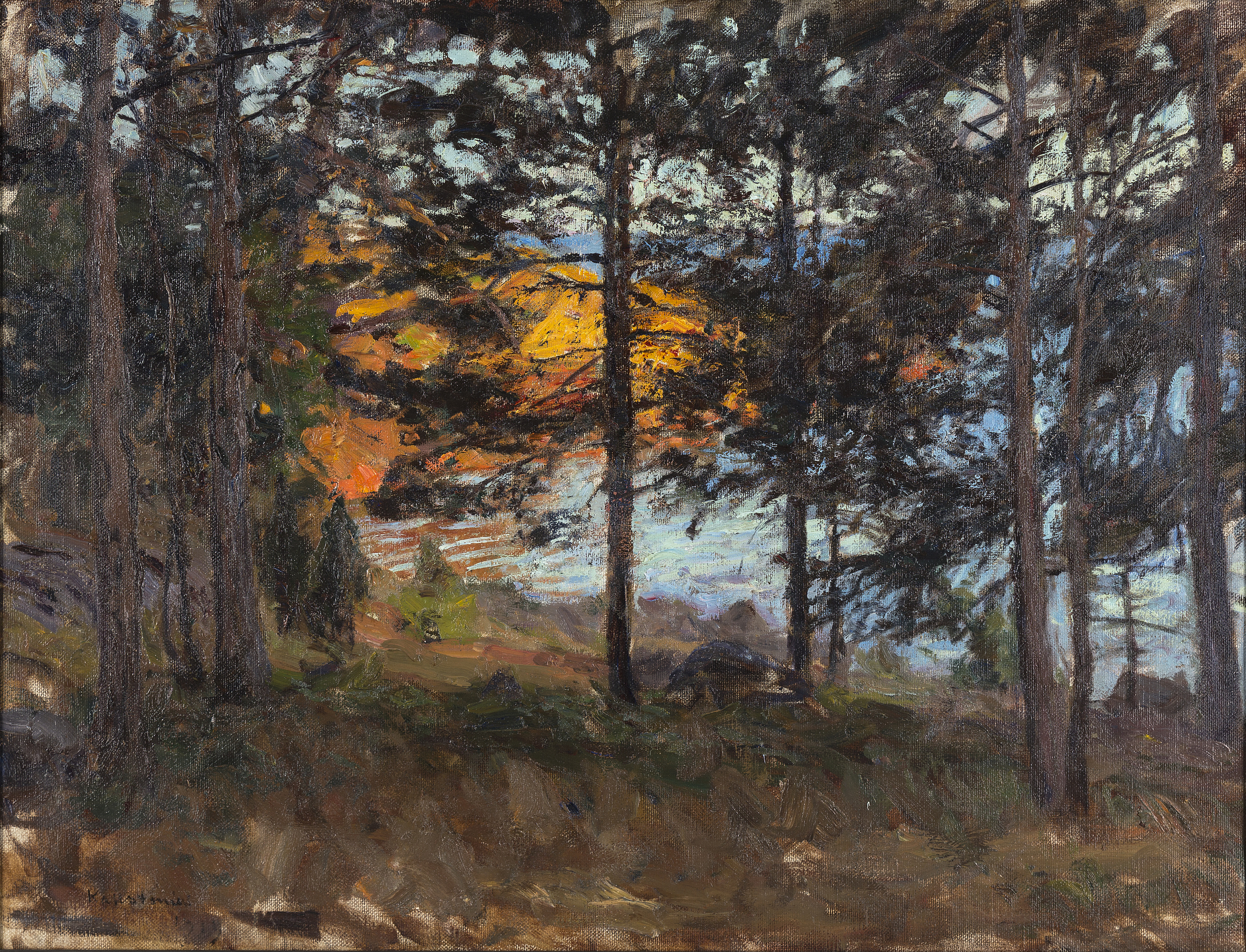 GOTTFRID KALLSTENIUS, oil on canvas, signed Kallstenius and dated 1919