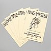 SAMLING BÖCKER OCH HÄFTEN, 23 st om konstnären Hans Viksten, 1900-talets andra hälft.