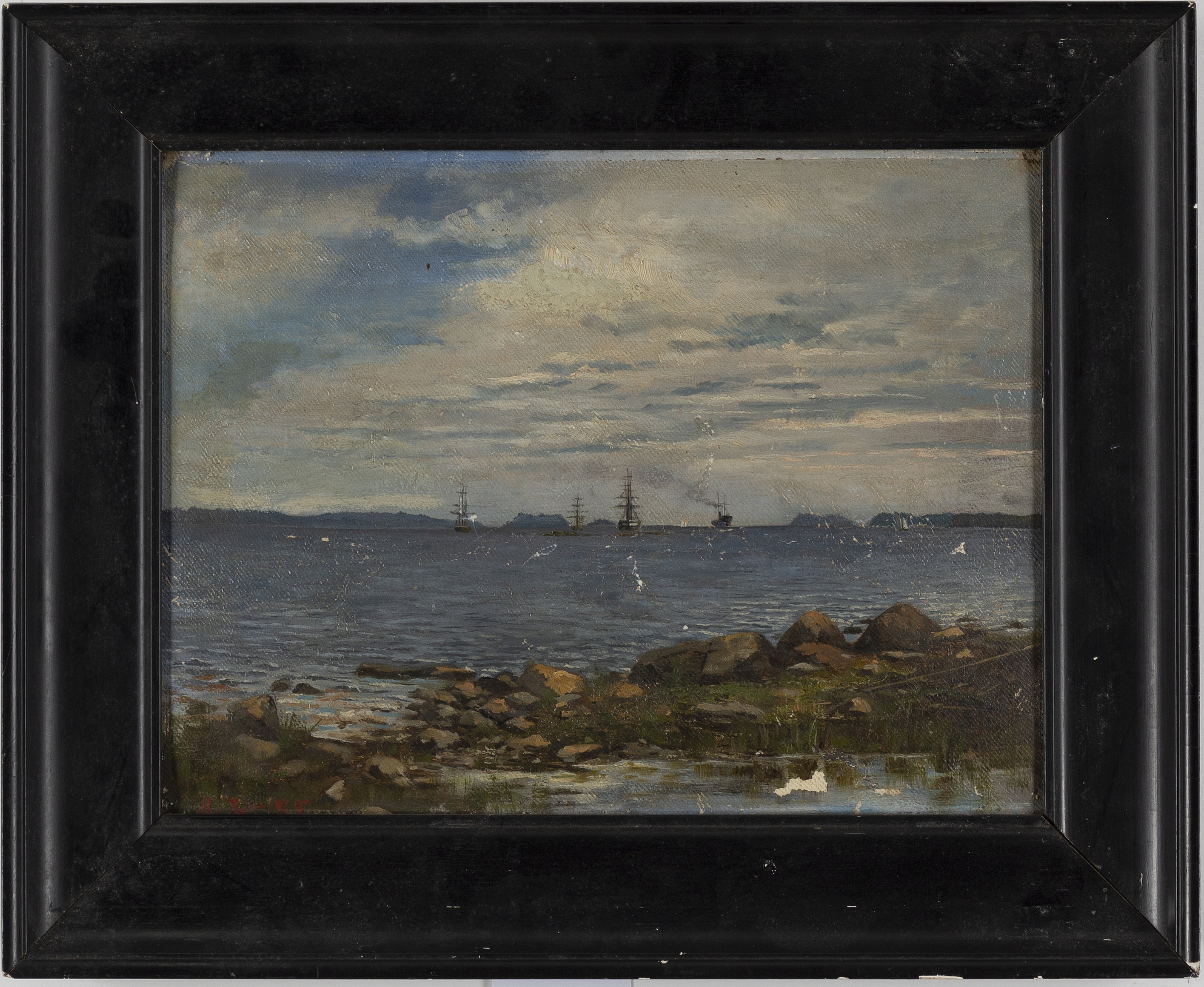 UNIDENTIFIED ARTIST, oil on board, signed and dated 85. - Bukowskis