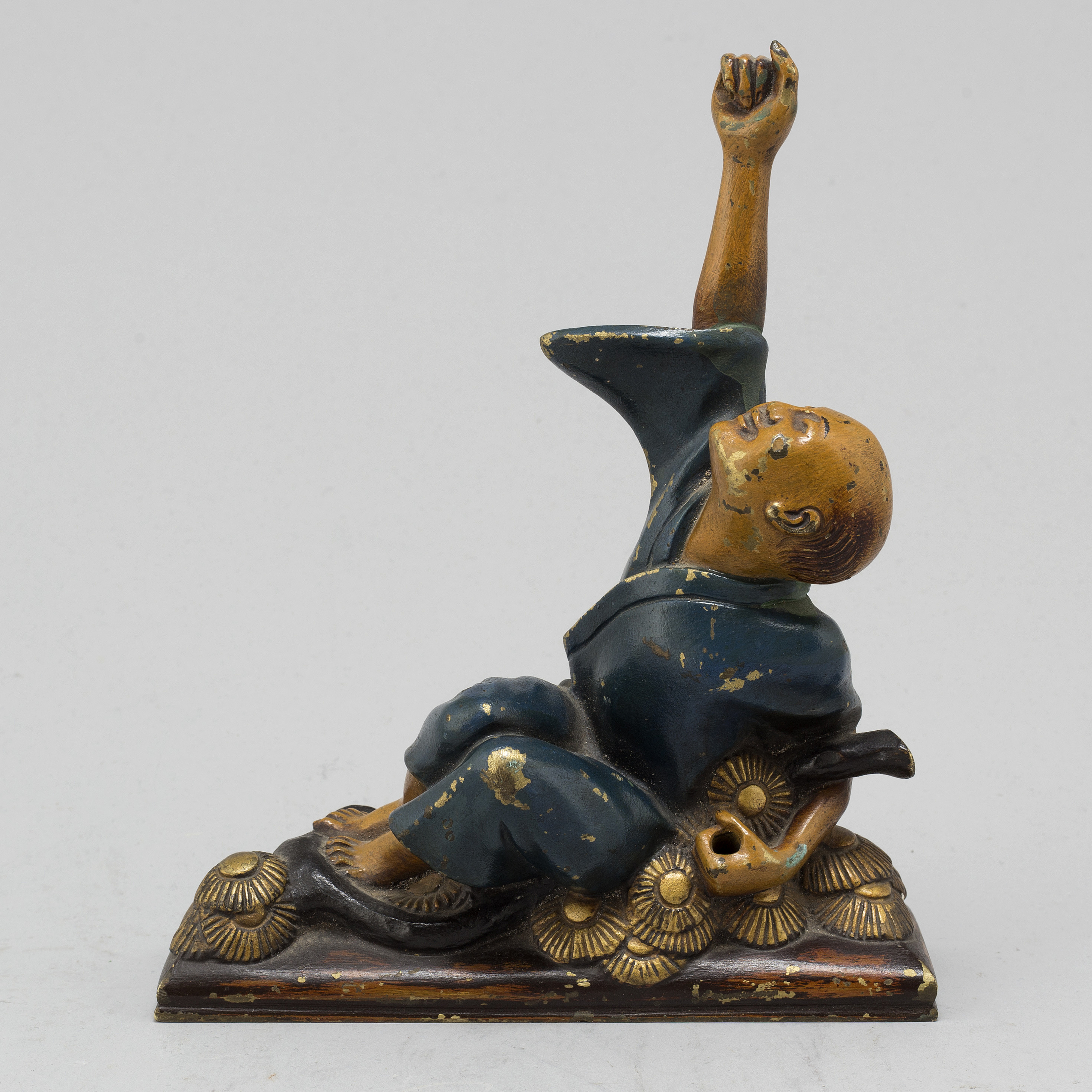 A Japanese painted bronze sculpture, 20th century. Bukowskis