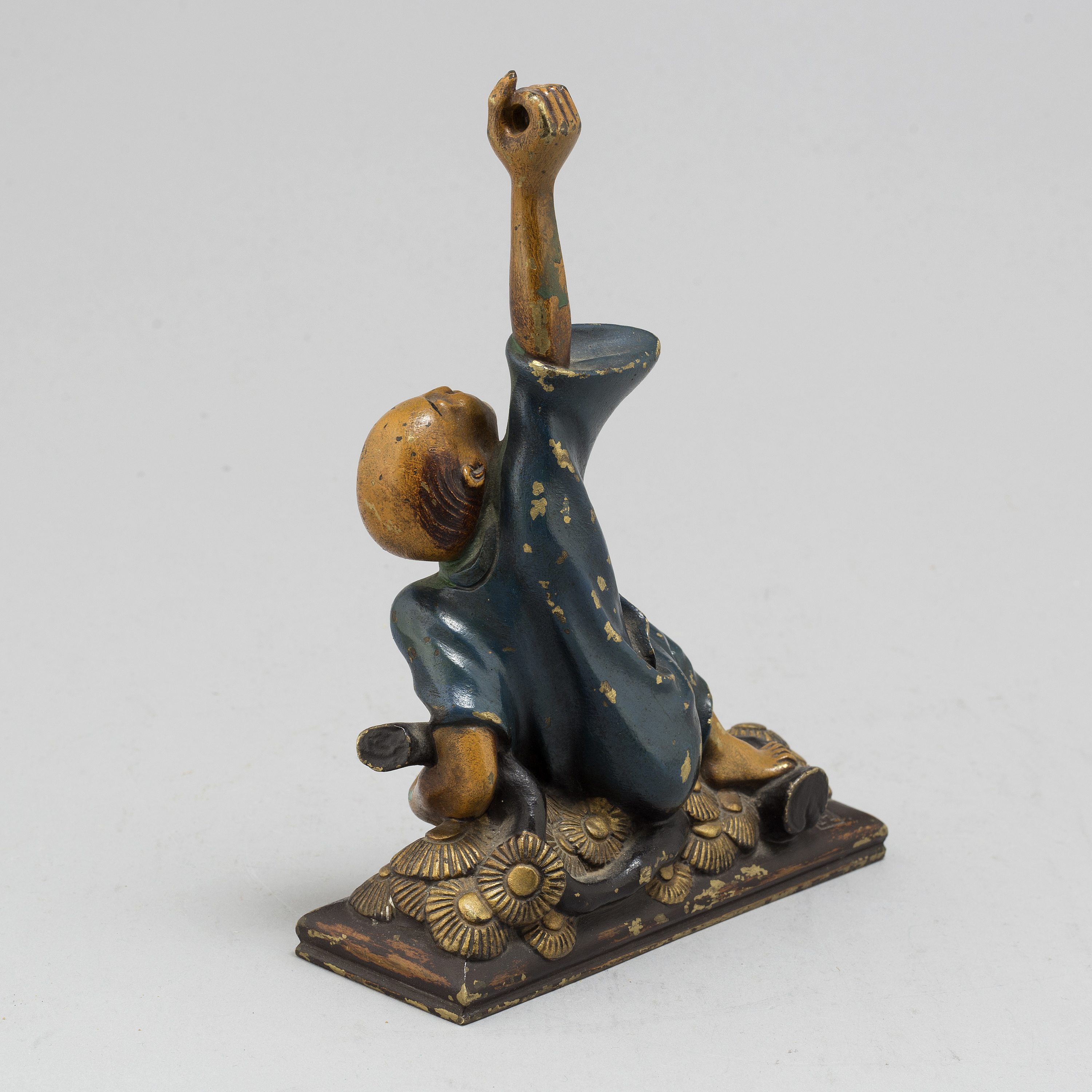 A Japanese painted bronze sculpture, 20th century. Bukowskis