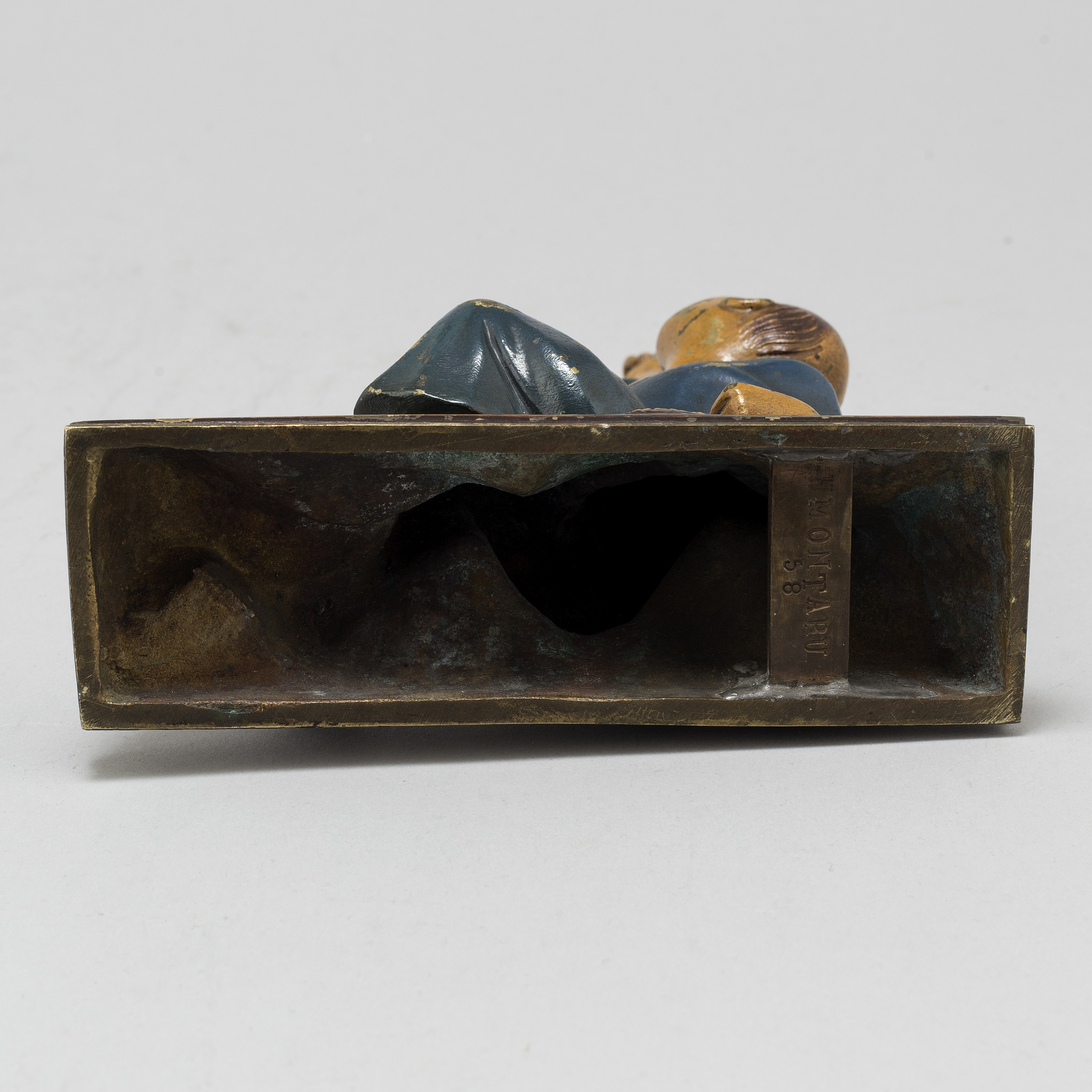 A Japanese painted bronze sculpture, 20th century. Bukowskis