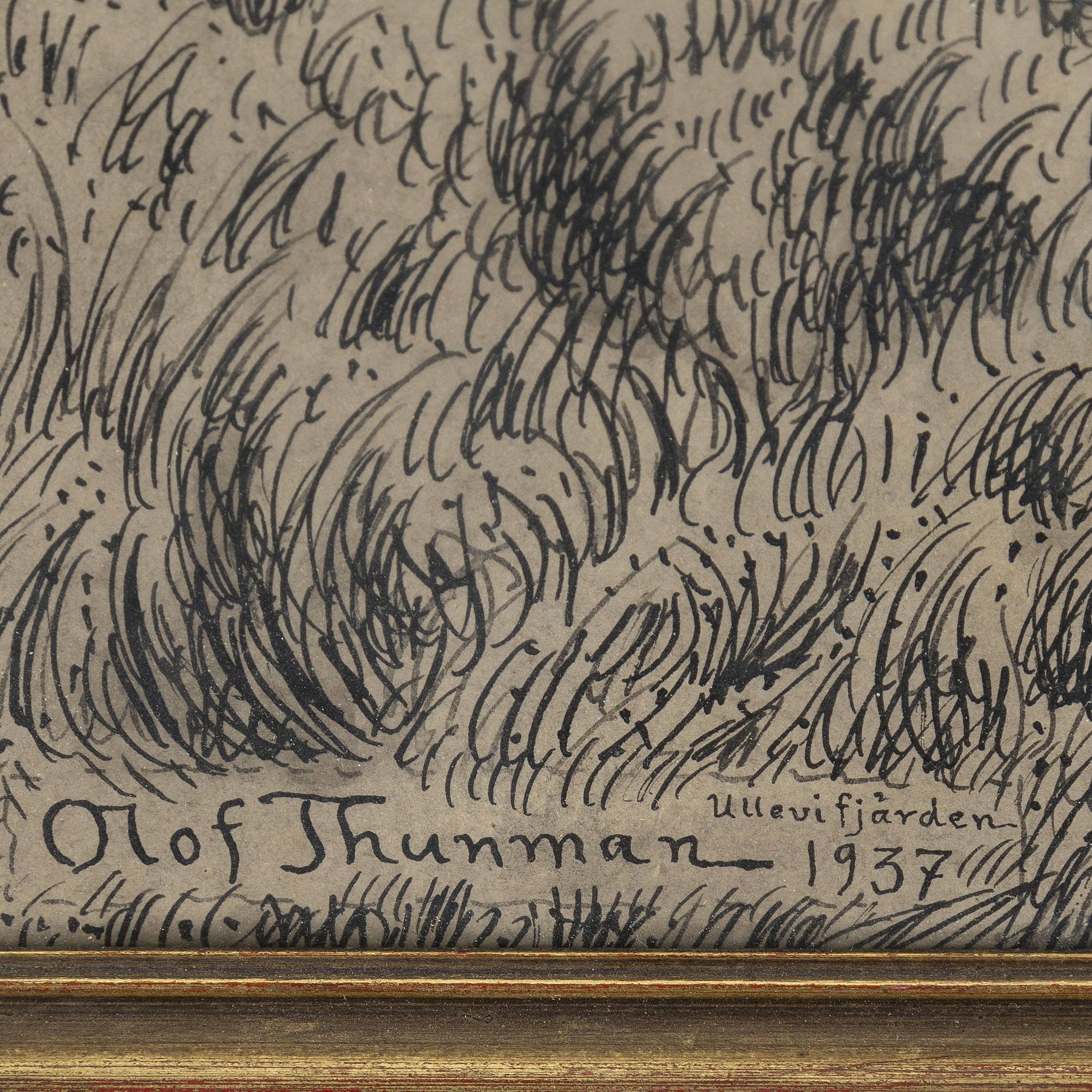 OLOF THUNMAN, blandteknik, signerad och daterad 1937. - Bukowskis